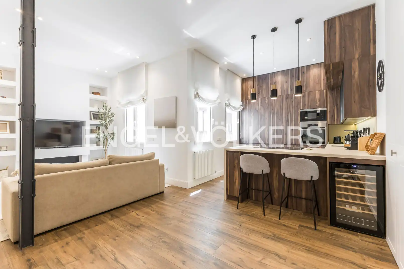 Küche von Wohnung zum Verkauf in Madrid mit Klimaanlage, Heizung und Terrasse