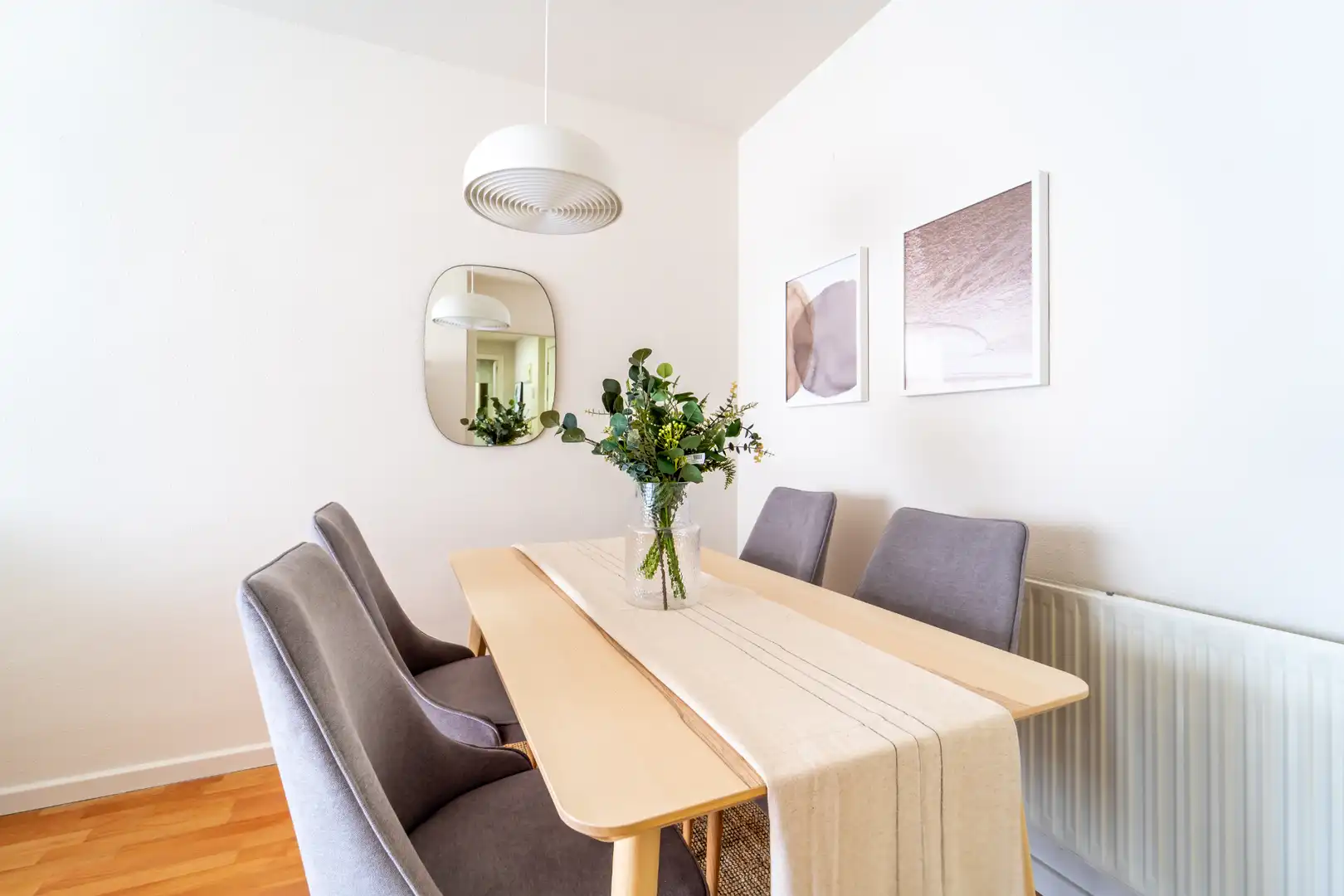 Dining room of Flat for rent in Madrid  with Air Conditioner, Heating and Parquet flooring