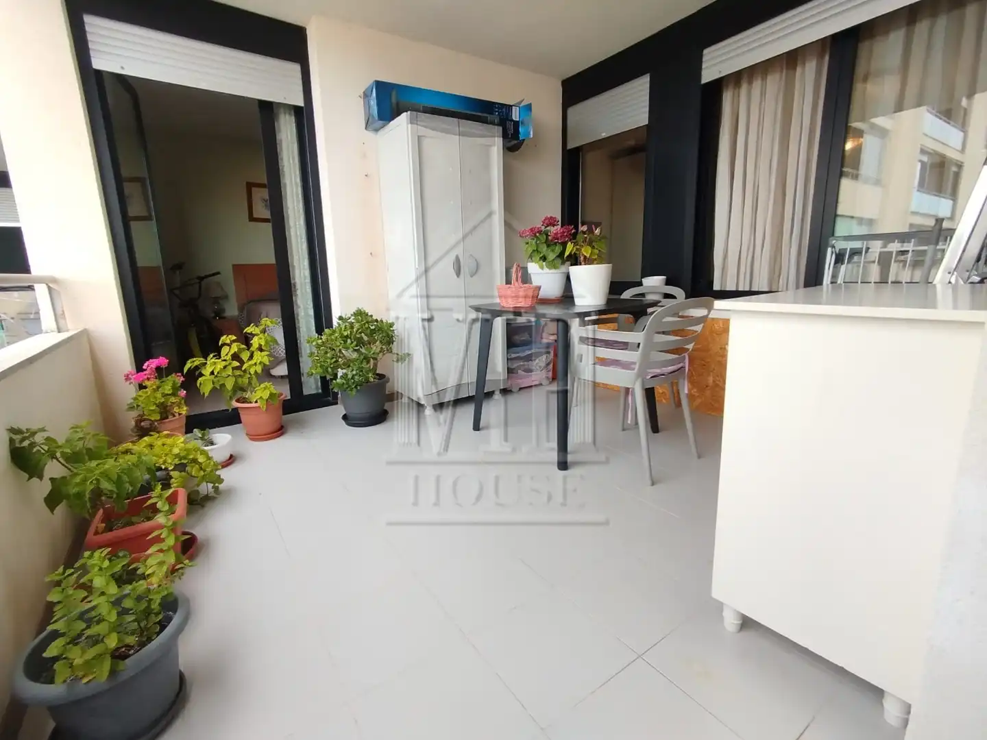 Terrace of Flat for sale in Badalona  with Heating, Storage room and Furnished
