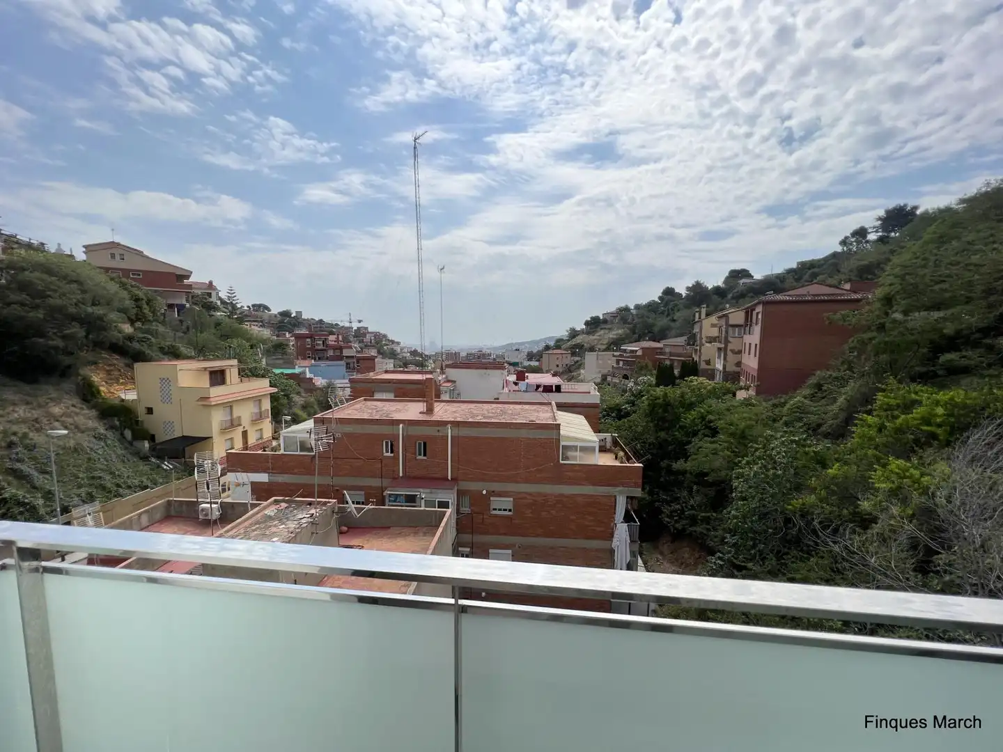 Terraza de Piso de alquiler en Barcelona con Aire acondicionado, Calefacción y Parquet