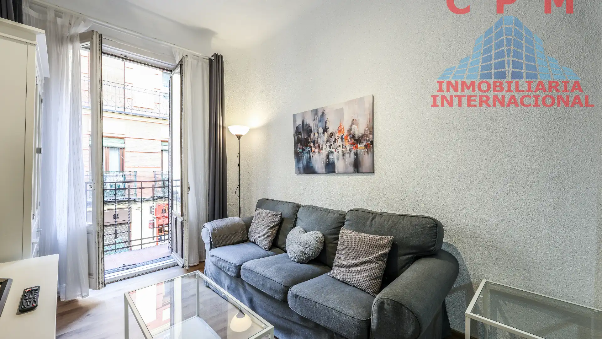 Sala de estar de Piso de alquiler en  Madrid Capital con Aire acondicionado, Calefacción y Parquet