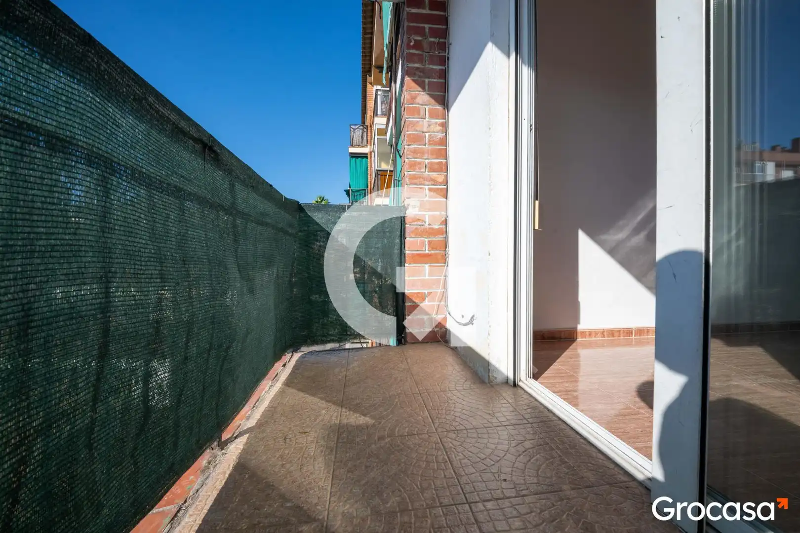Balcony of Flat for sale in Mataró  with Air Conditioner, Oven and TV