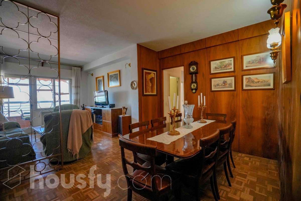 Dining room of Flat for sale in  Madrid Capital  with Heating, Terrace and Storage room