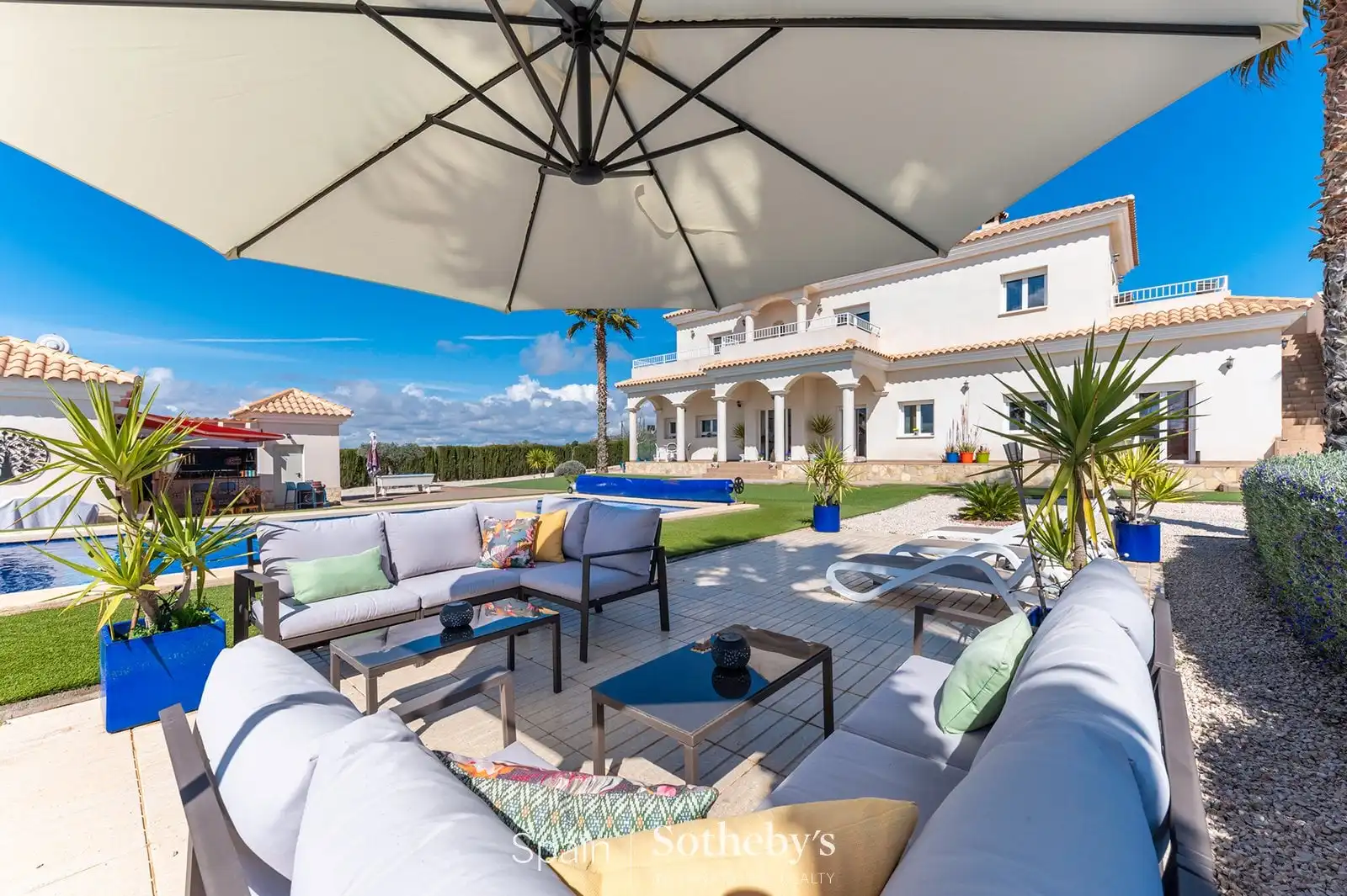 Terraza de Casa o chalet en venta en Sax con Aire acondicionado, Calefacción y Jardín privado
