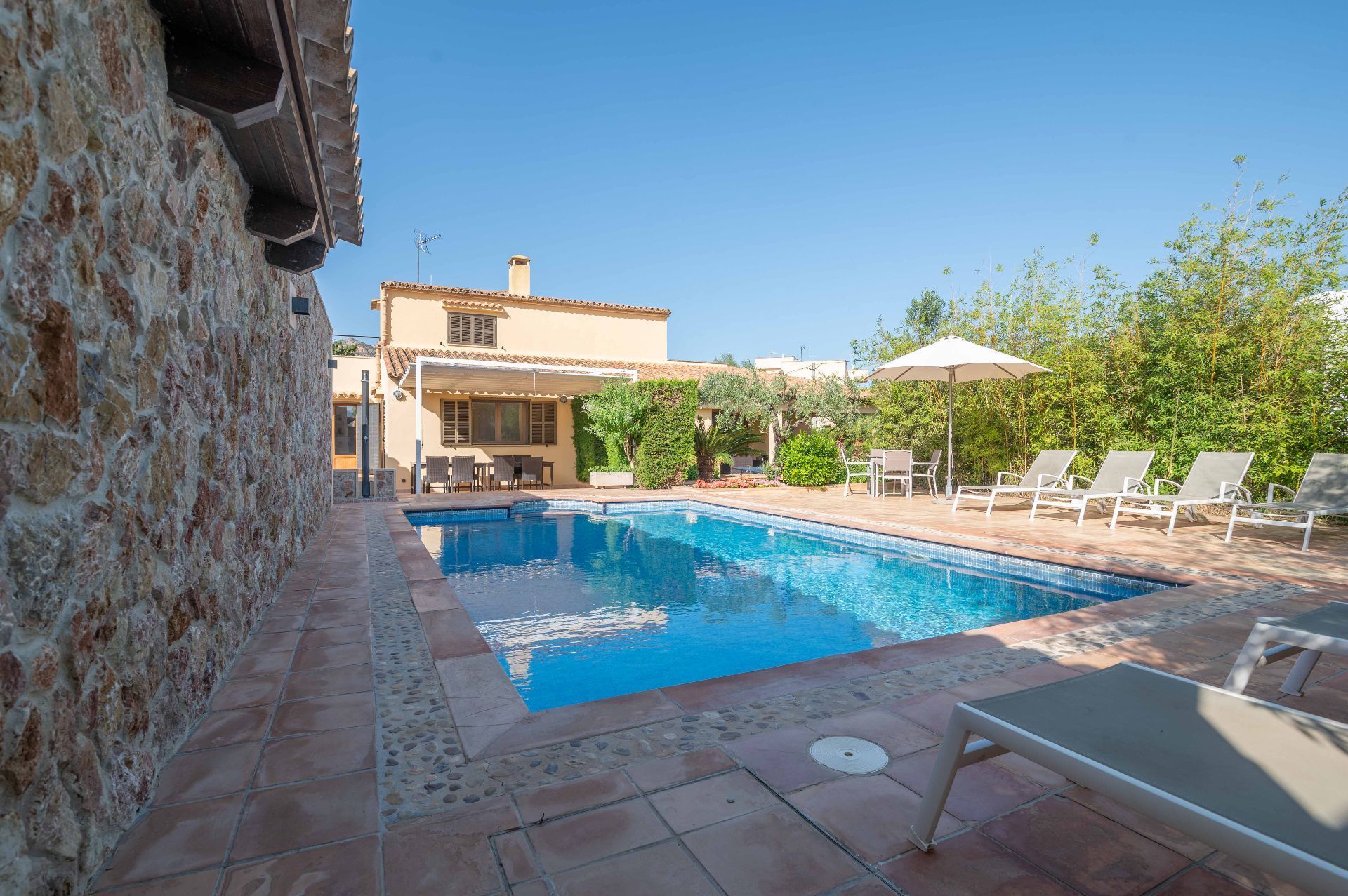 Piscina de Casa o xalet en venda en Pollença amb Aire condicionat, Calefacció i Jardí privat