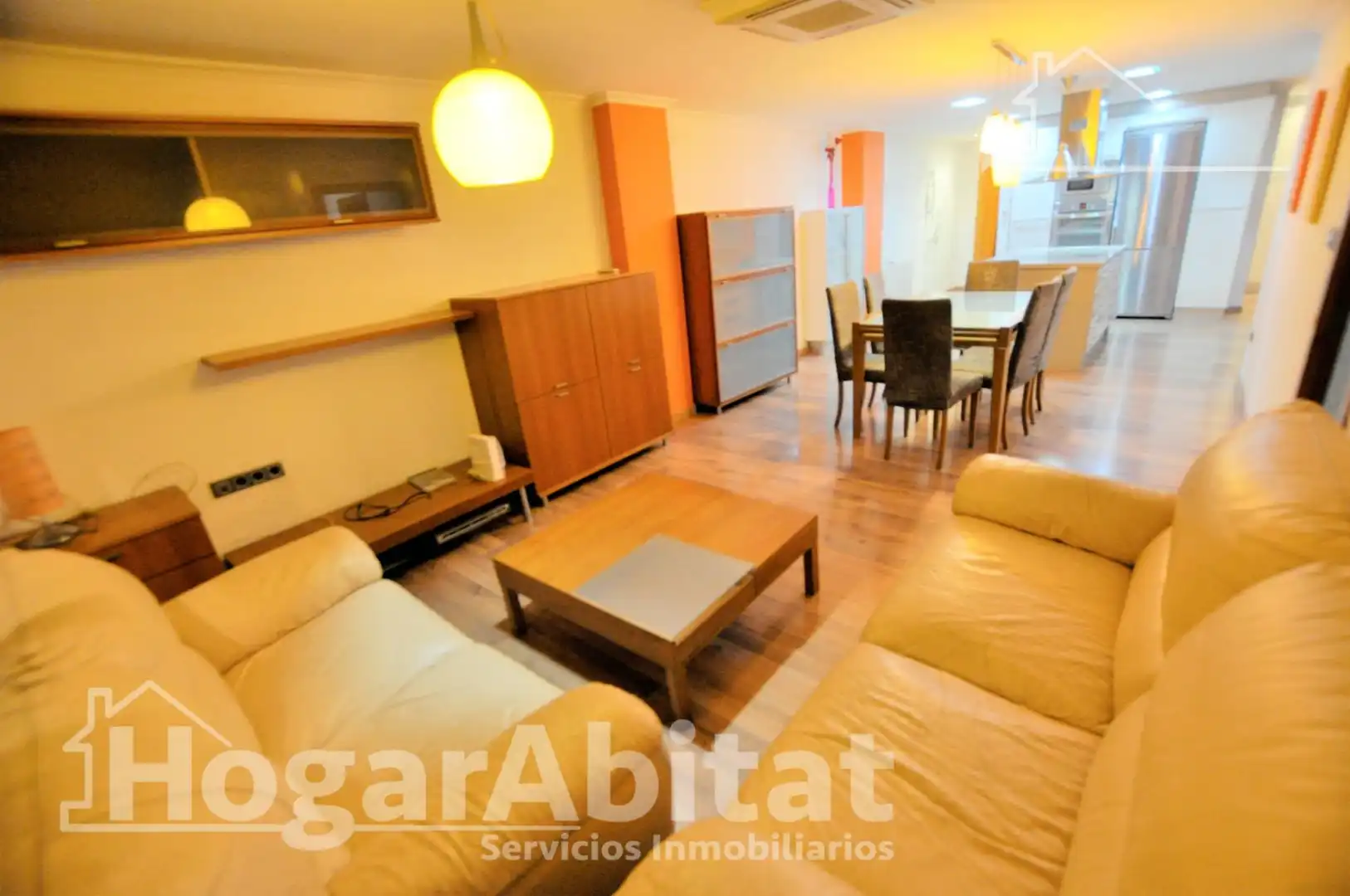 Wohnzimmer von Wohnung zum Verkauf in Xirivella mit Heizung, Parkett und Möbliert