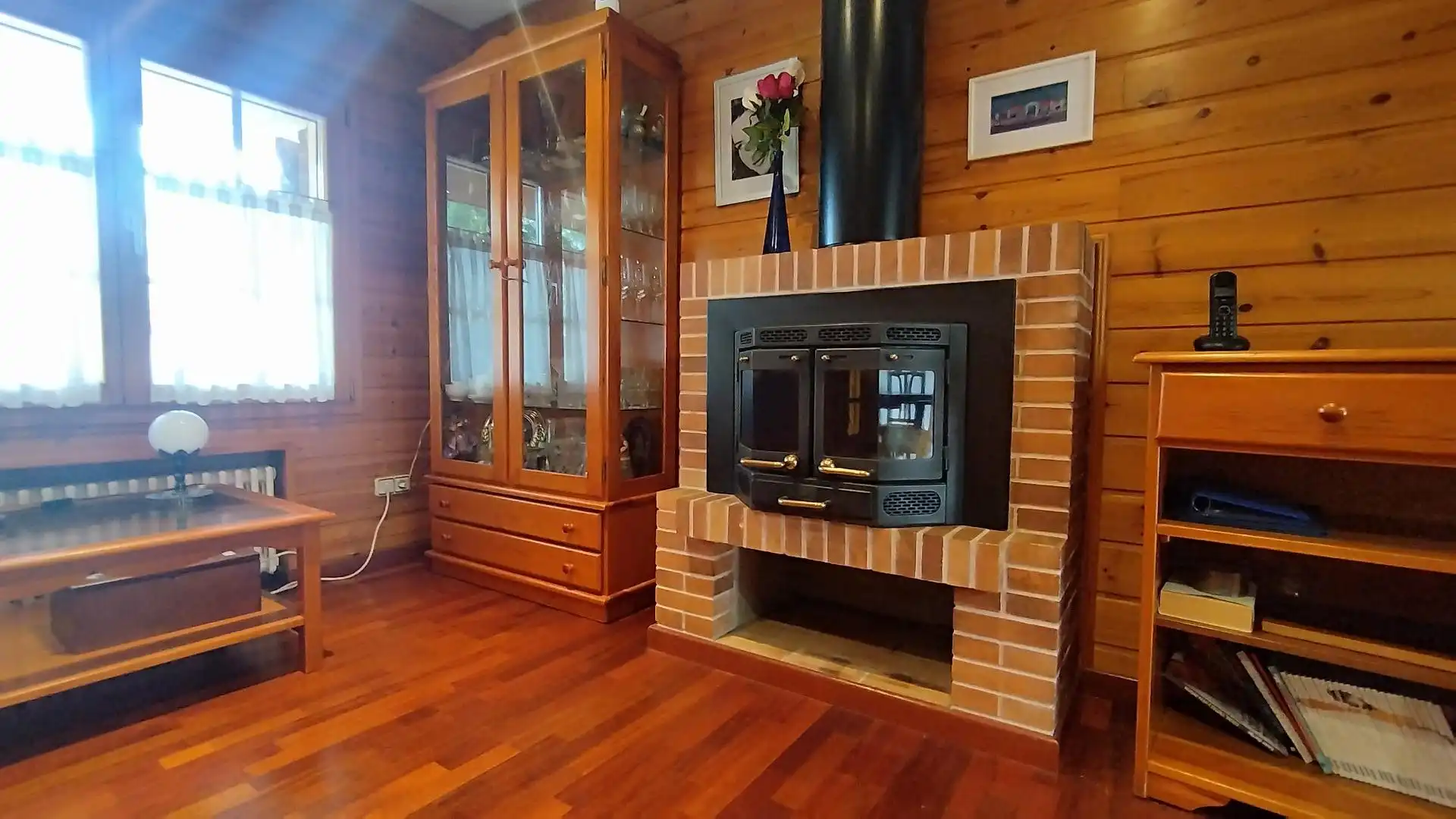 Wohnzimmer von Haus oder Chalet zum Verkauf in Sant Pere de Vilamajor mit Klimaanlage, Heizung und Privatgarten