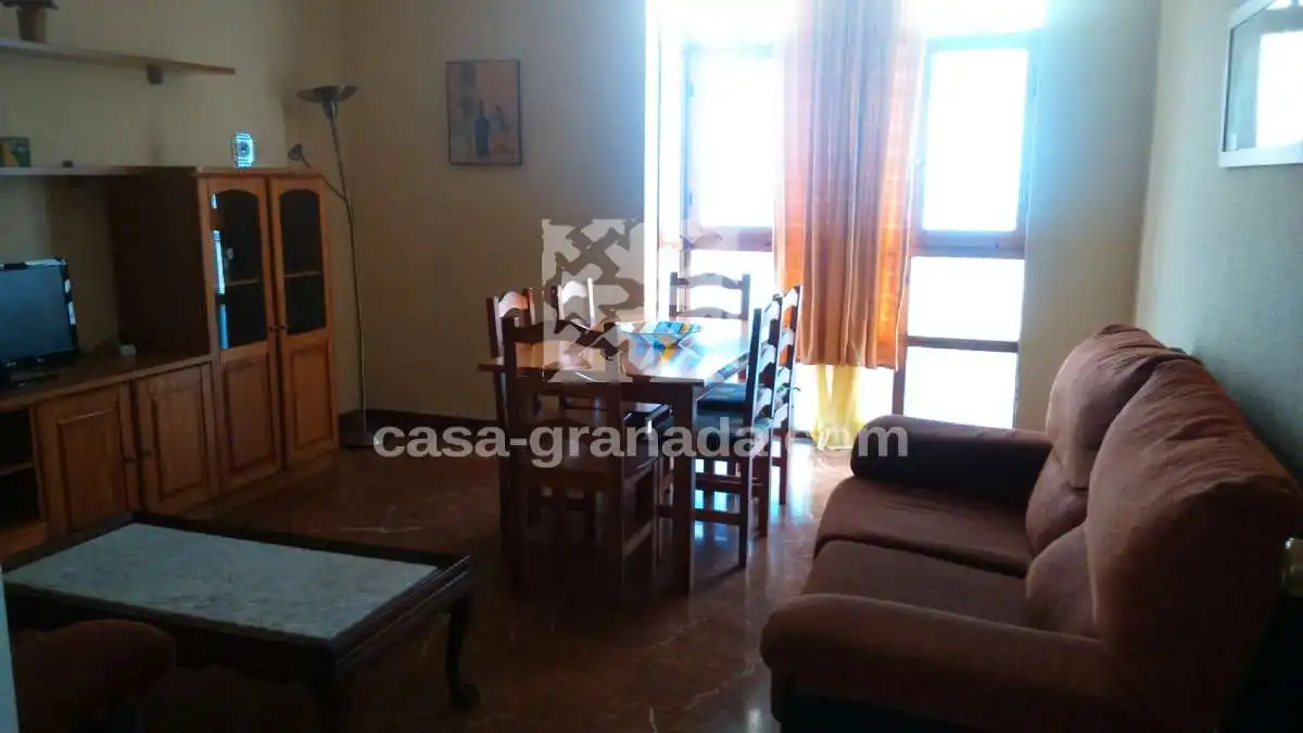 Wohnzimmer von Wohnung zum Verkauf in Granada mit Möbliert und Balkon