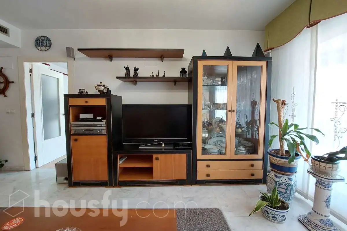 Sala d'estar de Pis en venda en Villajoyosa / La Vila Joiosa amb Aire condicionat, Jardí privat i Terrassa