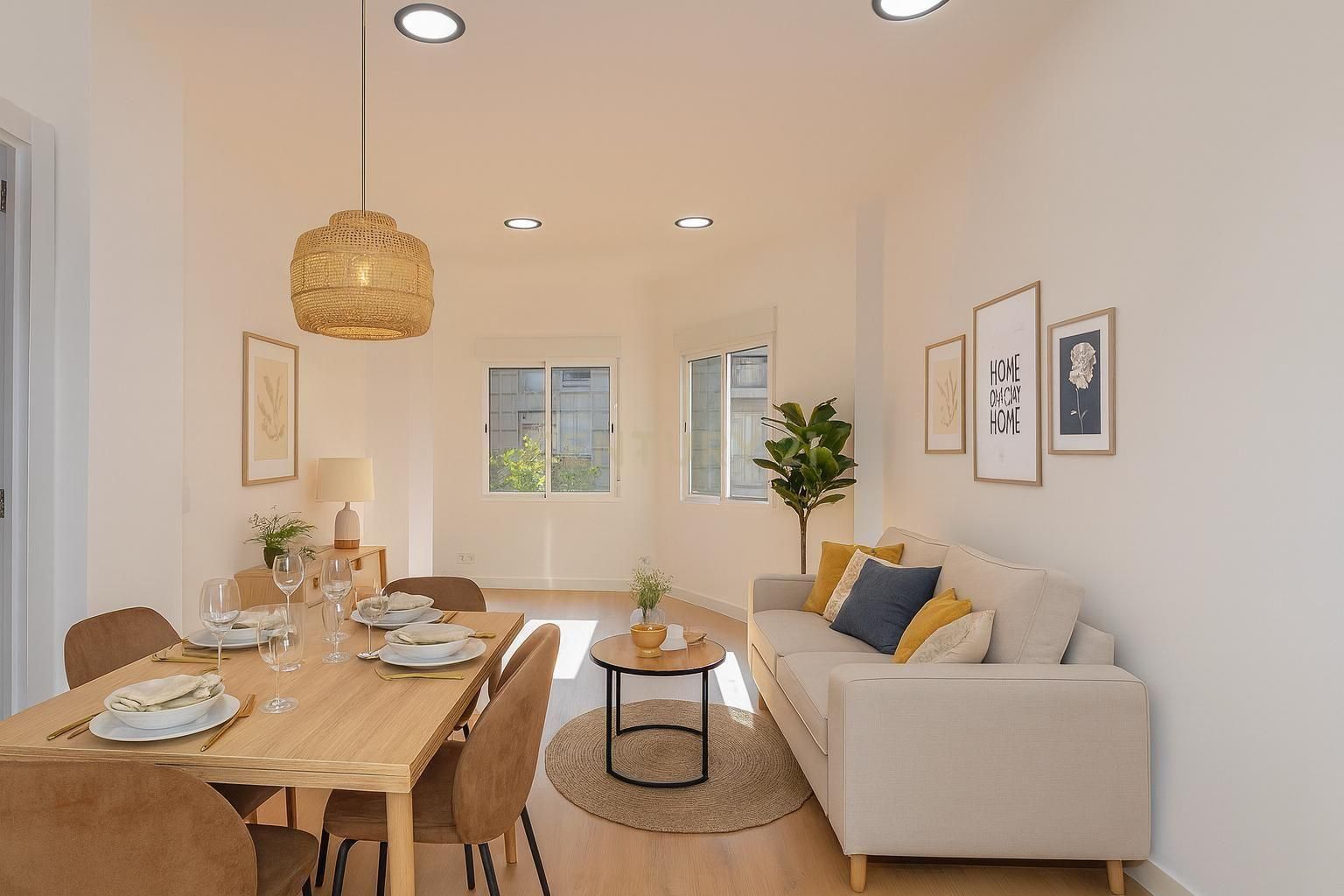 Sala d'estar de Apartament en venda en  Barcelona Capital