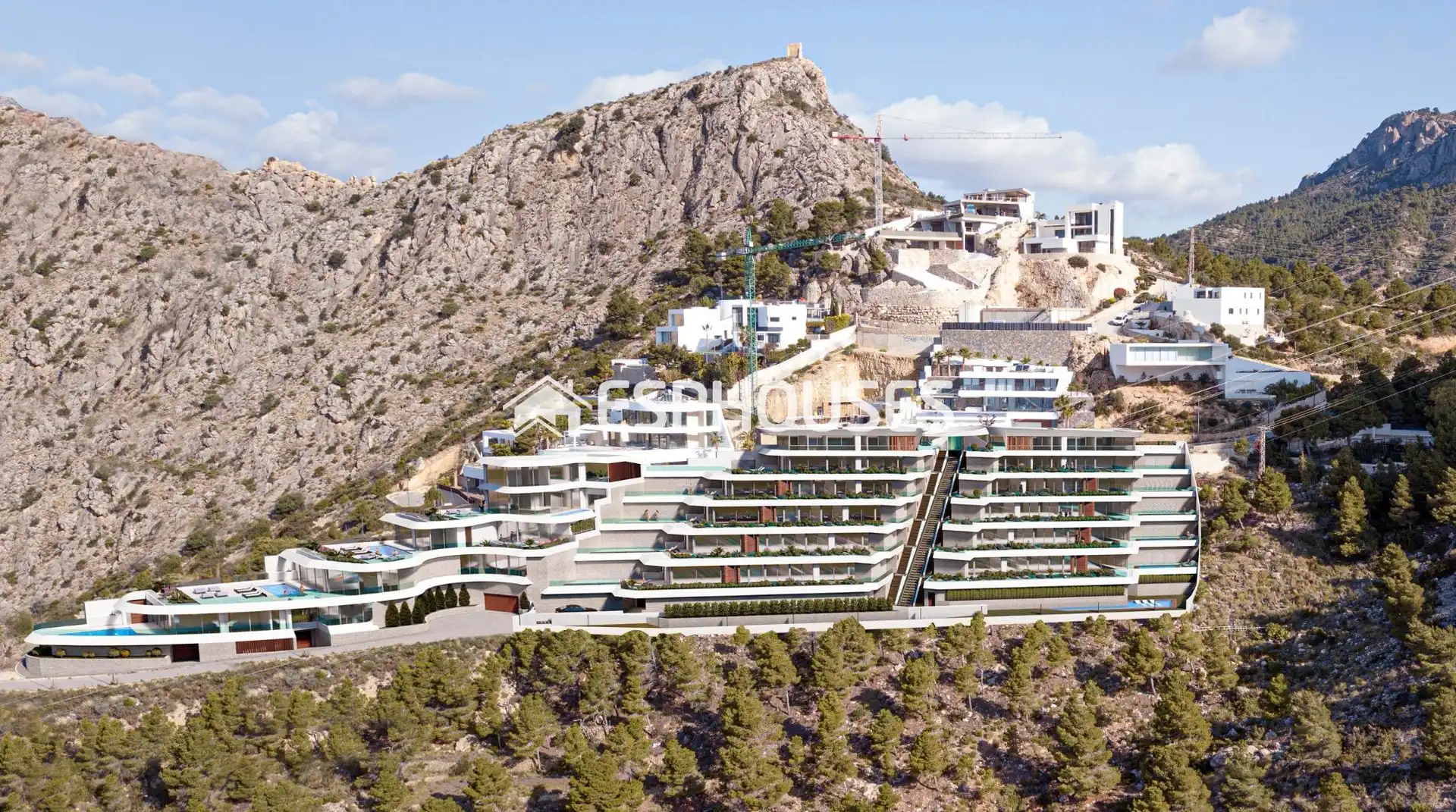 Vista exterior de Casa o xalet en venda en Calpe / Calp amb Aire condicionat, Terrassa i Piscina