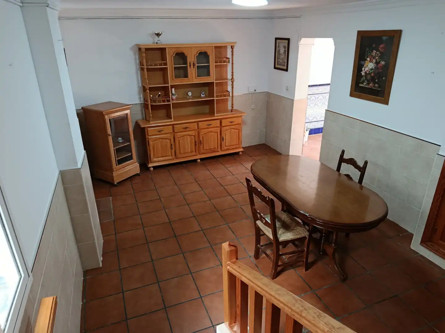 Dining room of Detached homes for rent in Villanueva del Trabuco  with Furnished, Oven and Washing machine