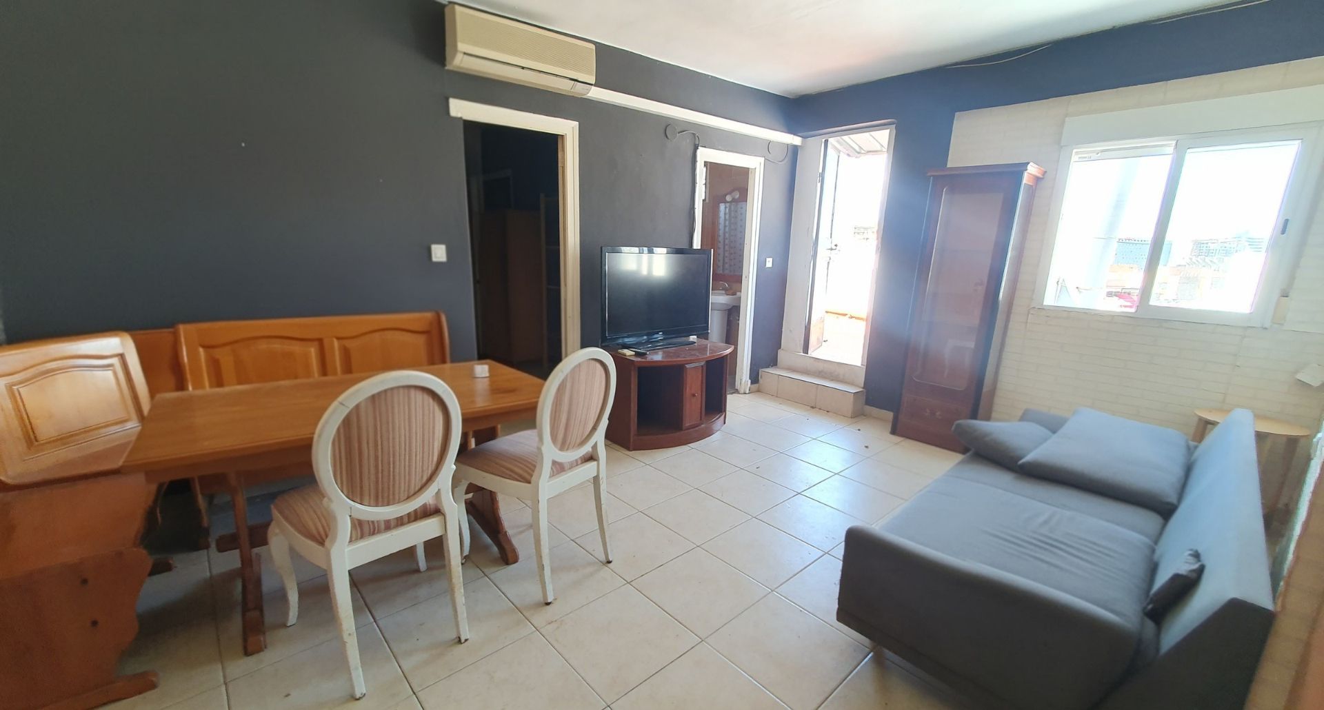 Sala de estar de Ático en venta en  Valencia Capital con Terraza