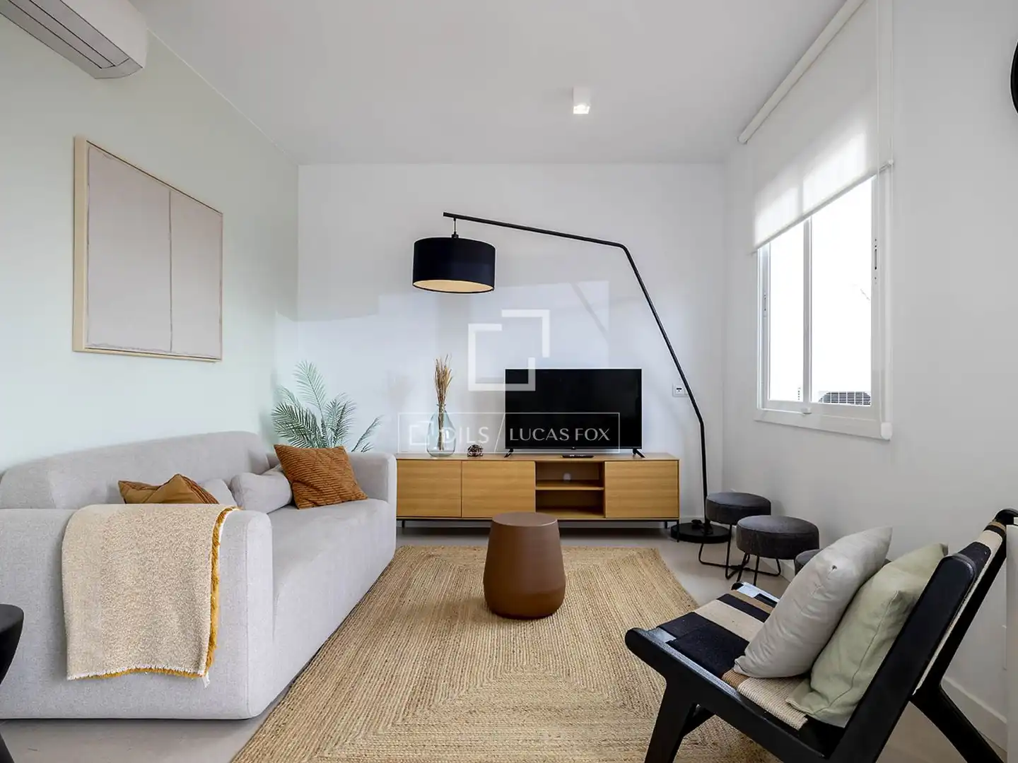 Living room of Flat for rent in Barcelona  with Air Conditioner, Heating and Terrace