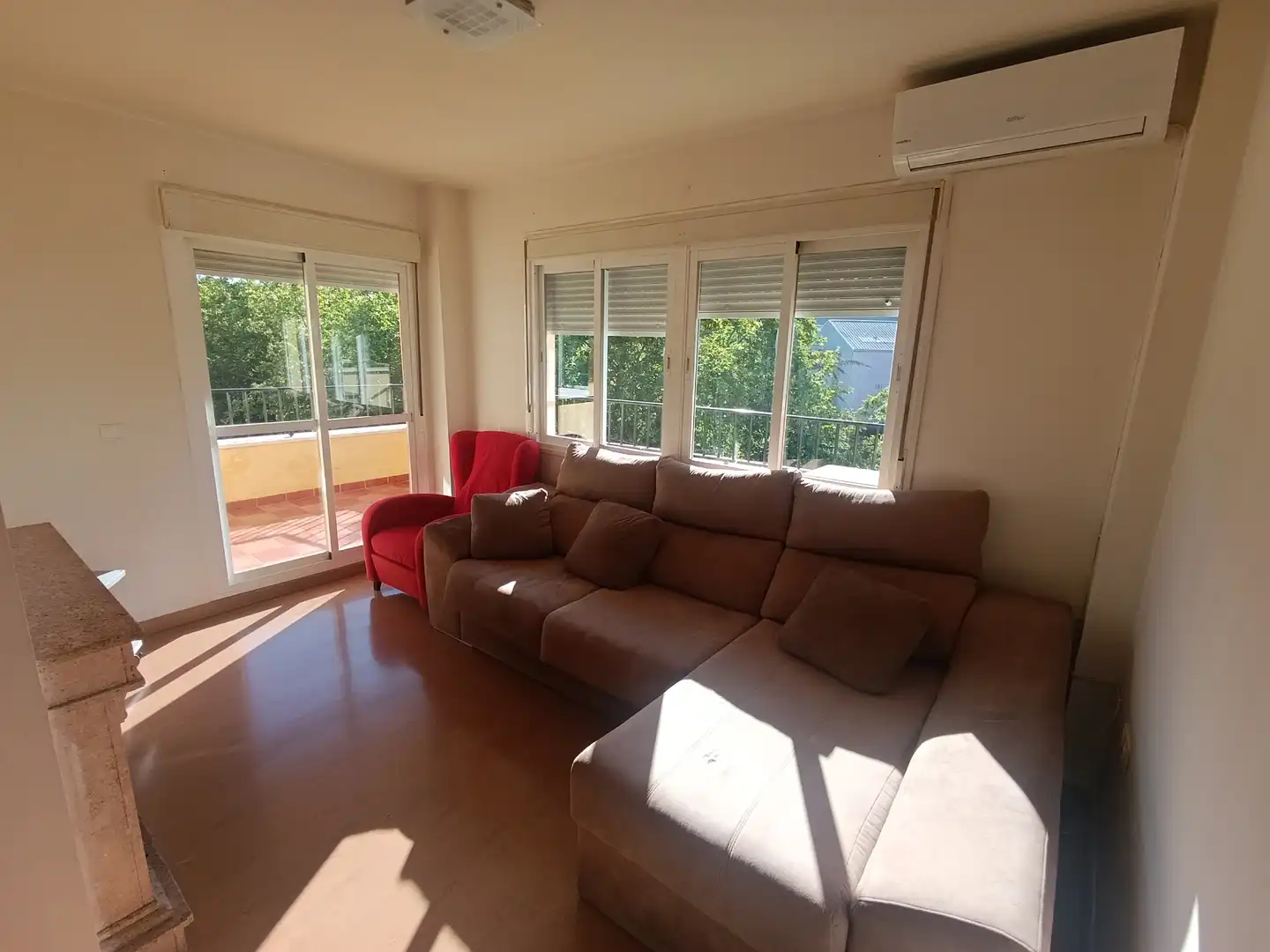 Sala de estar de Piso en venta en Jerez de la Frontera con Aire acondicionado, Parquet y Trastero