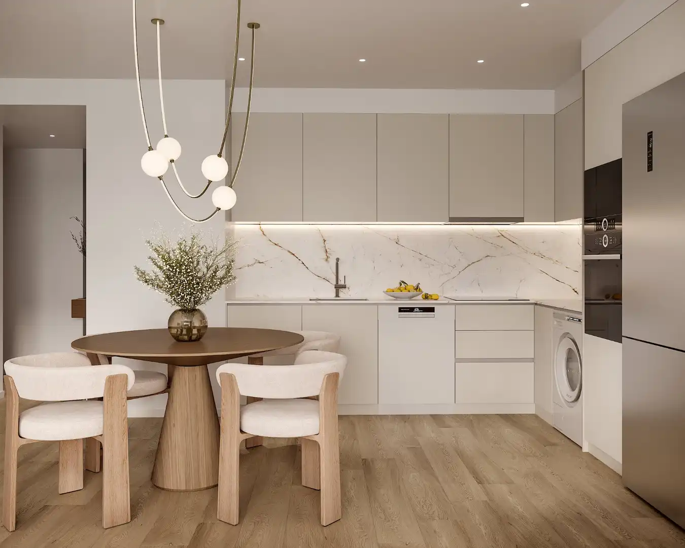 Cocina de Piso en venta en Alicante / Alacant con Balcón y Piscina comunitaria