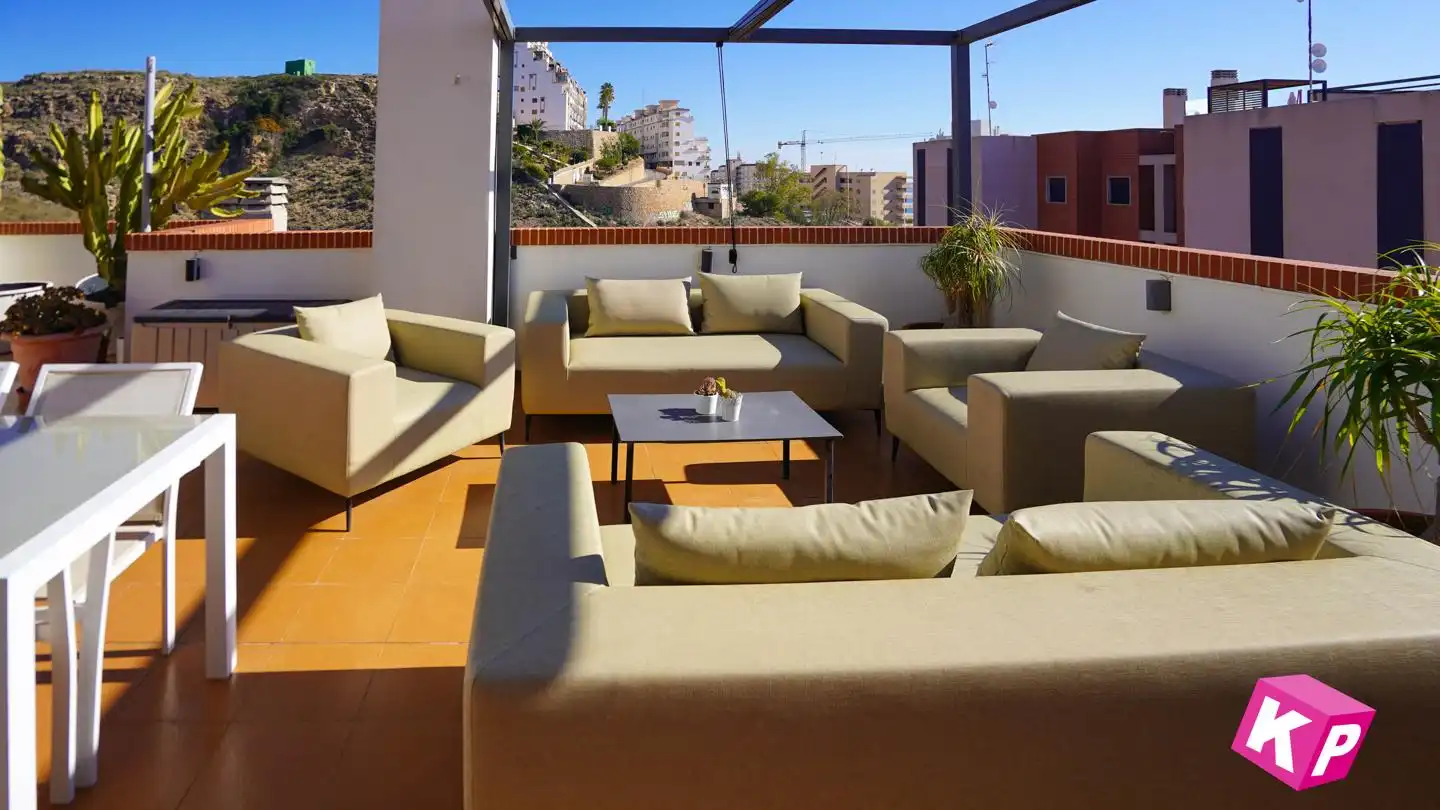 Terrasse von Wohnung zum Verkauf in Santa Pola mit Klimaanlage, Heizung und Terrasse