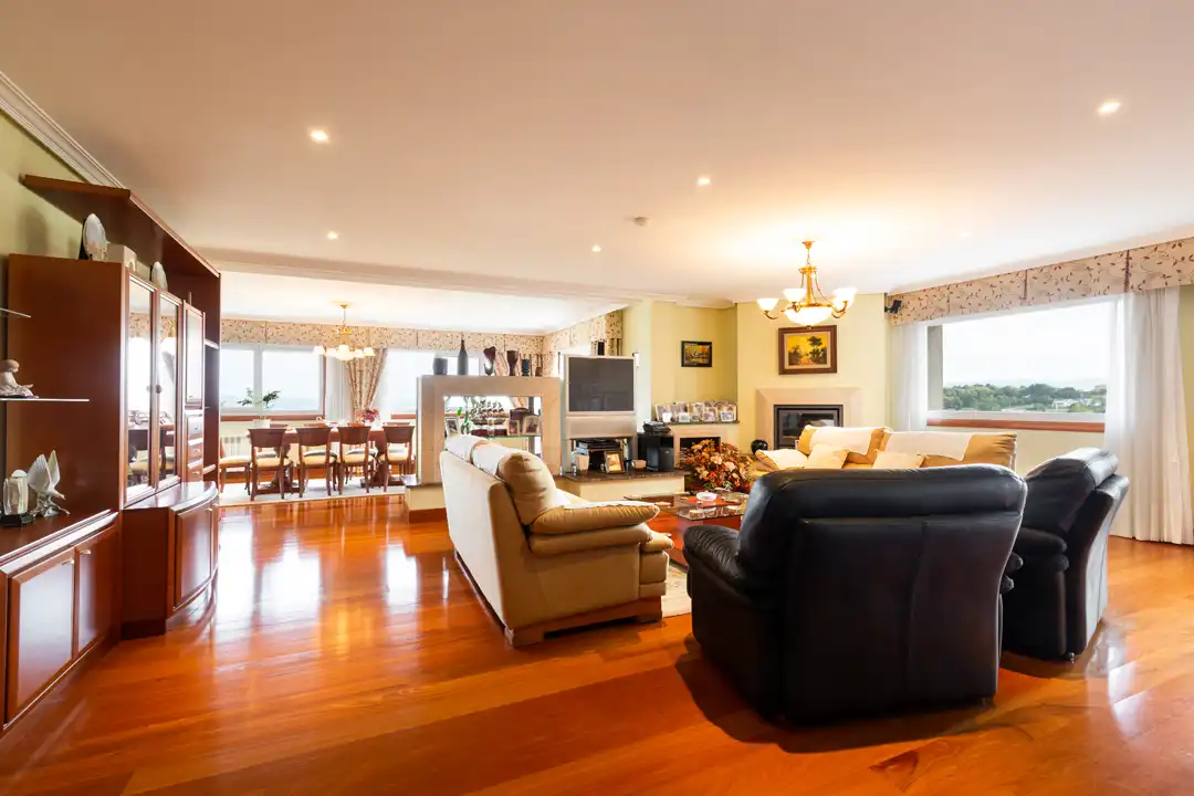 Living room of Houses for sale in Bergondo  with Heating, Private garden and Terrace