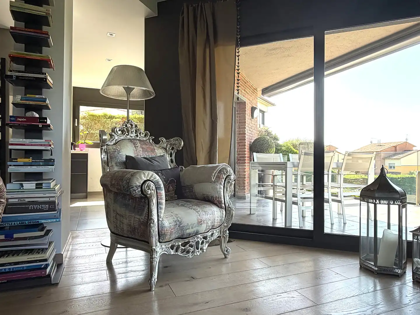 Sala d'estar de Casa o xalet en venda en La Garriga amb Calefacció, Jardí privat i Parquet