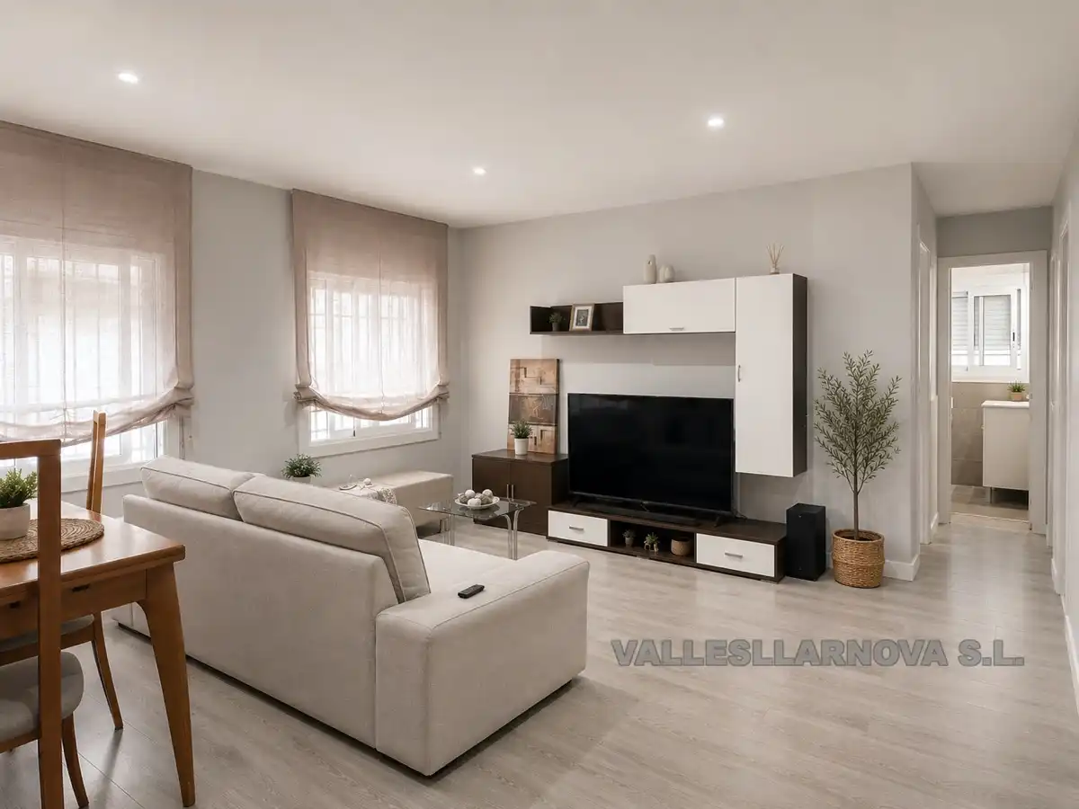 Sala de estar de Piso en venta en Mollet del Vallès con Parquet