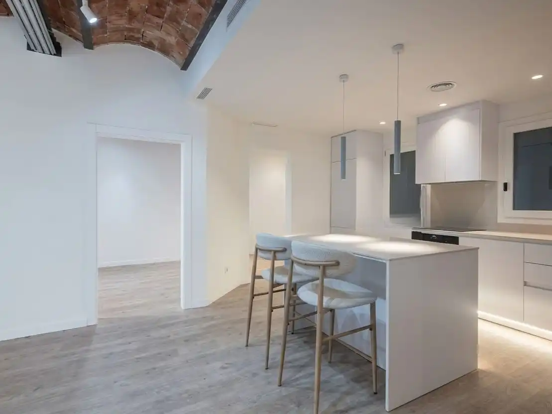 Küche von Wohnung zum Verkauf in  Barcelona Capital mit Klimaanlage