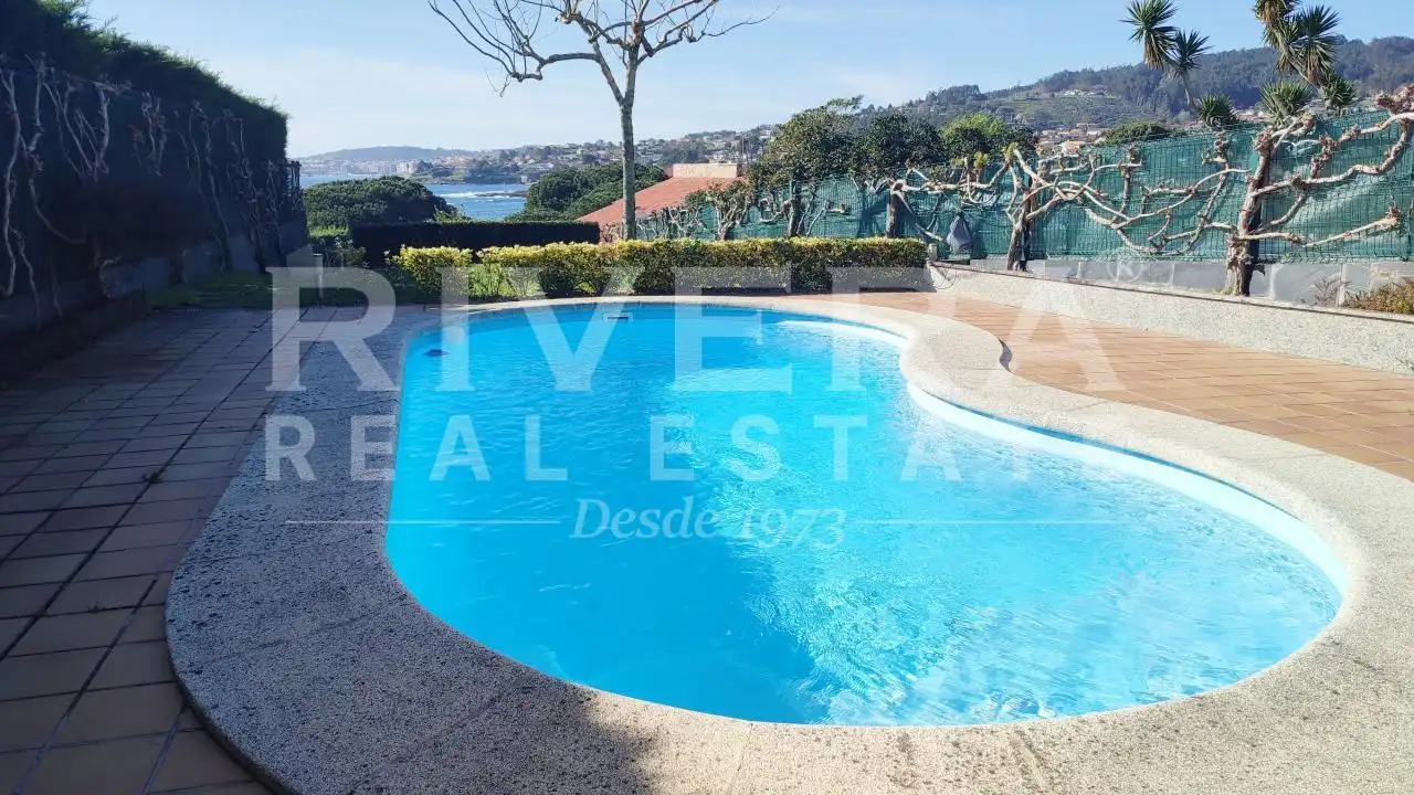 Piscina de Casa adosada en venta en Sanxenxo con Calefacción, Jardín privado y Terraza