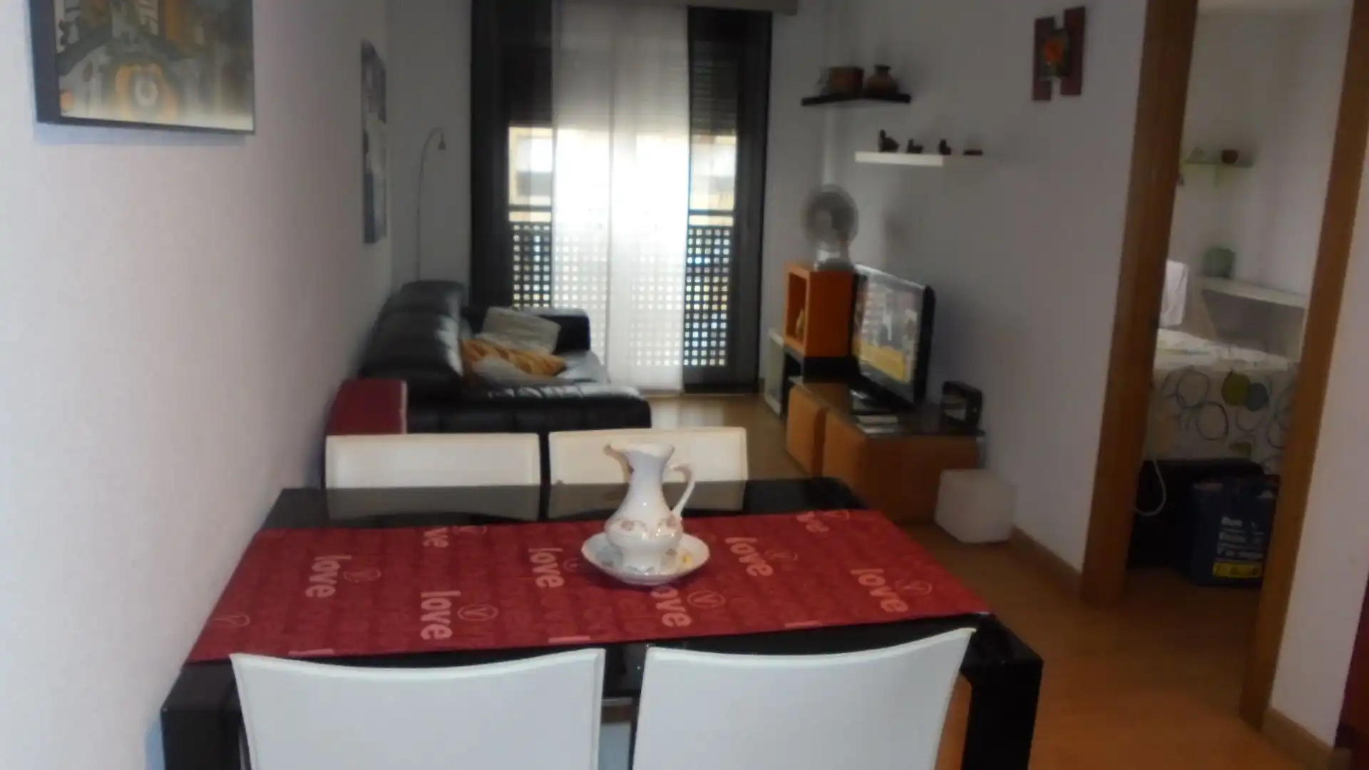 Sala d'estar de Pis de lloguer en El Campello amb Aire condicionat, Calefacció i Parquet