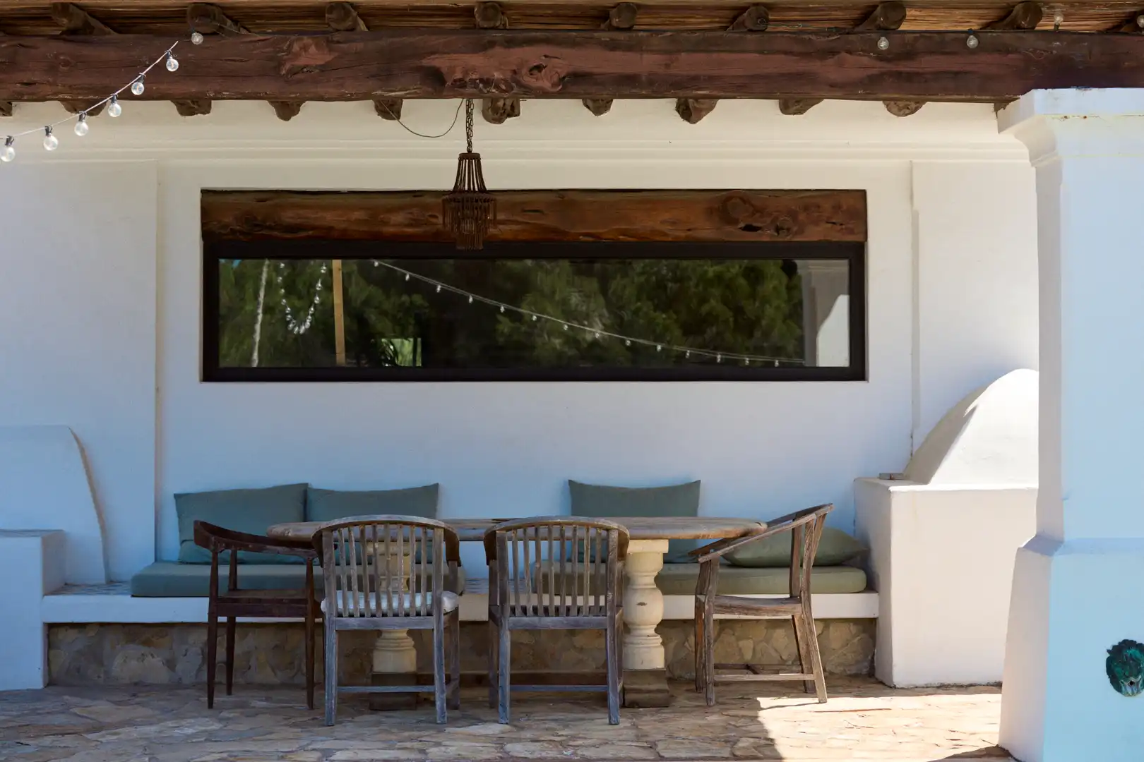 Terrassa de Finca rústica en venda en Sant Joan de Labritja amb Aire condicionat, Jardí privat i Parquet