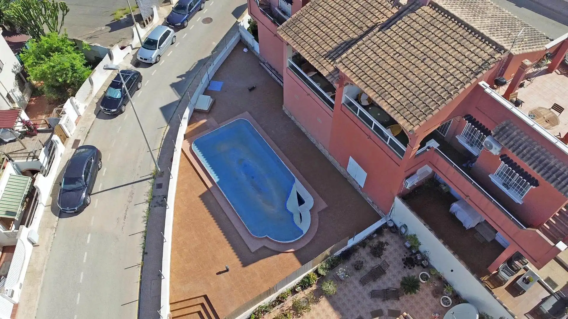Piscina de Casa adosada en venta en Cartagena con Terraza, Amueblado y Piscina comunitaria
