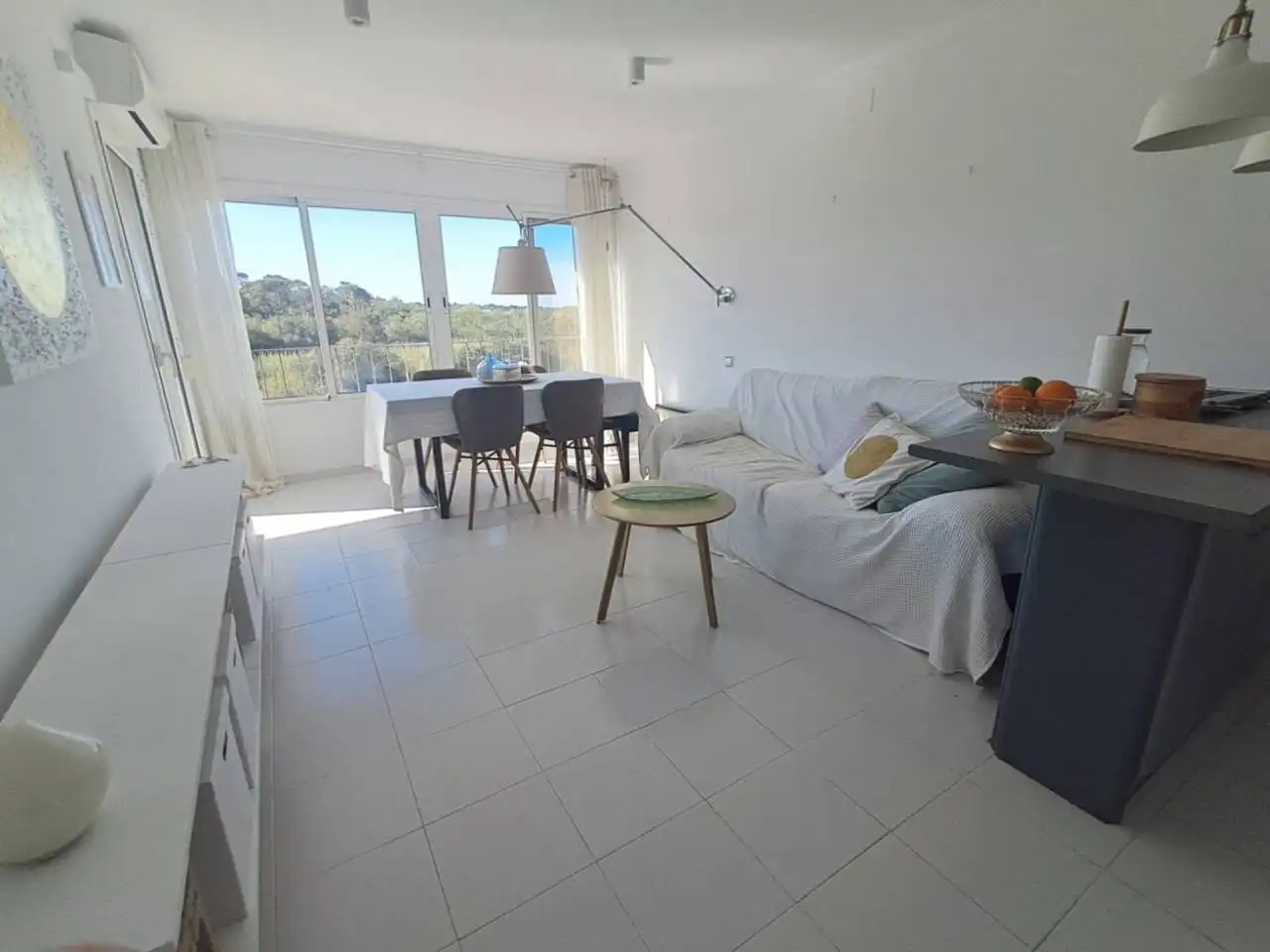 Sala d'estar de Pis en venda en Tordera amb Aire condicionat, Terrassa i Piscina comunitària