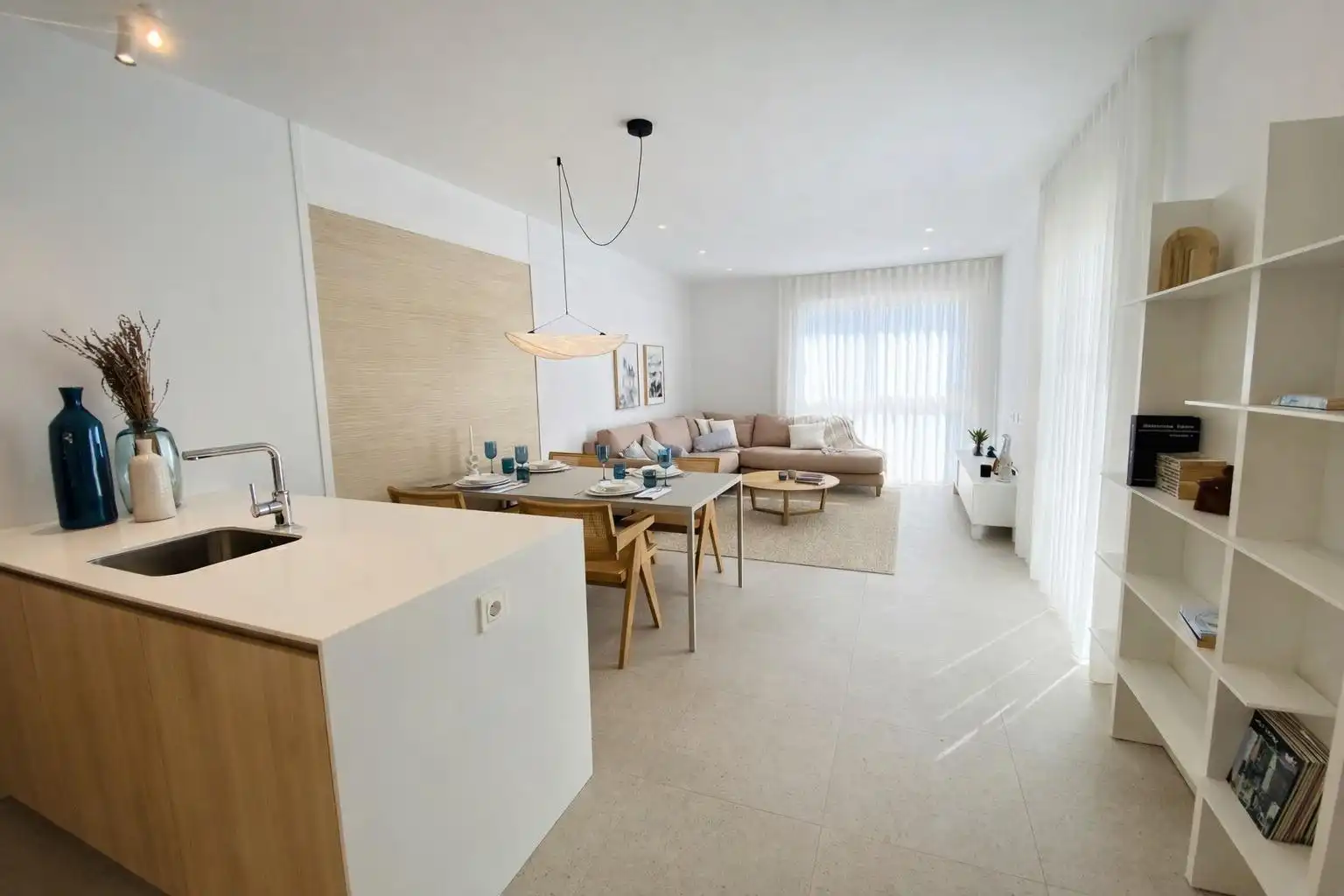 Sala de estar de Piso en venta en Pilar de la Horadada con Jardín privado, Terraza y Trastero