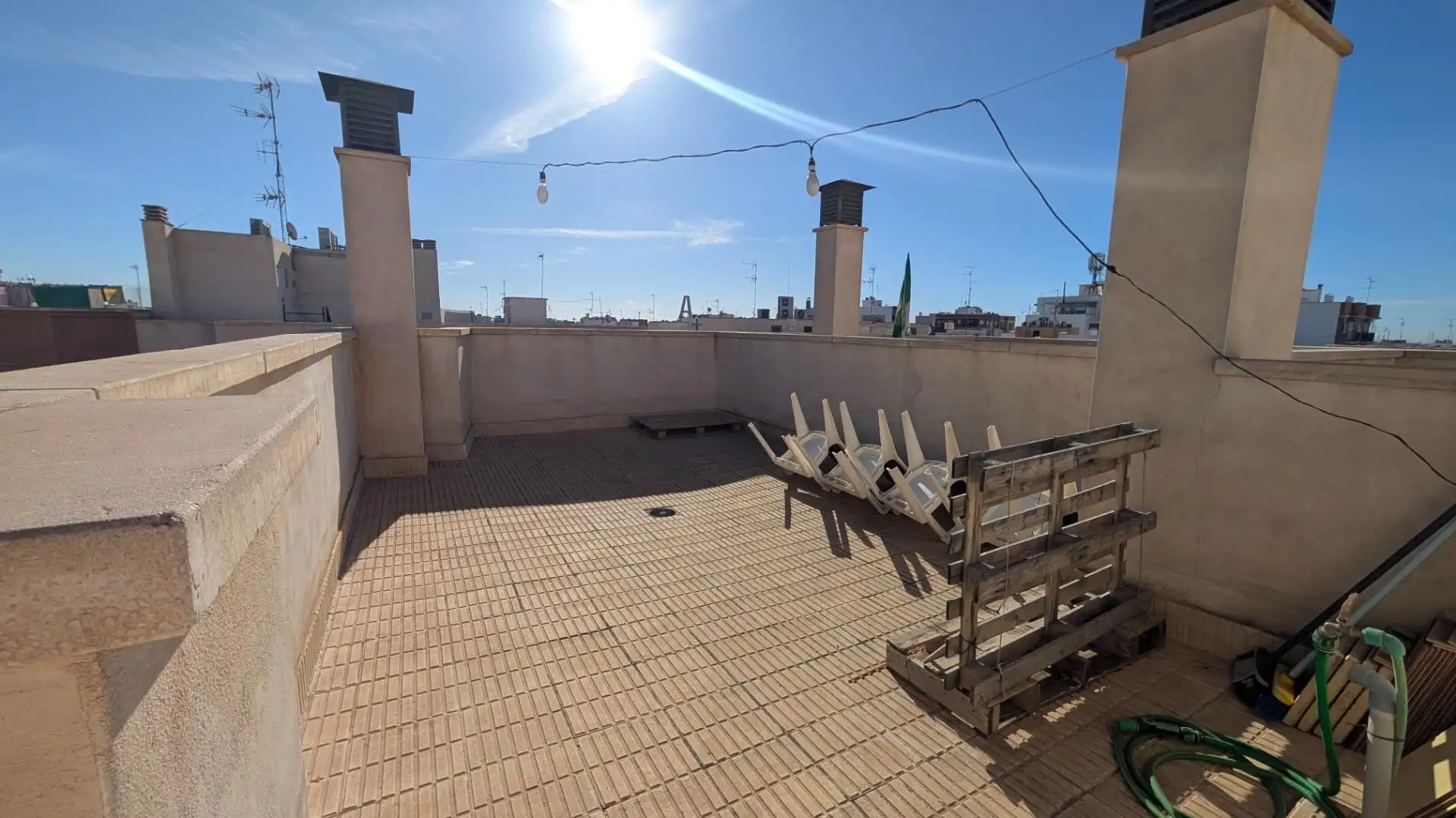 Terrace of Flat for rent in Elche / Elx  with Air Conditioner, Terrace and Furnished