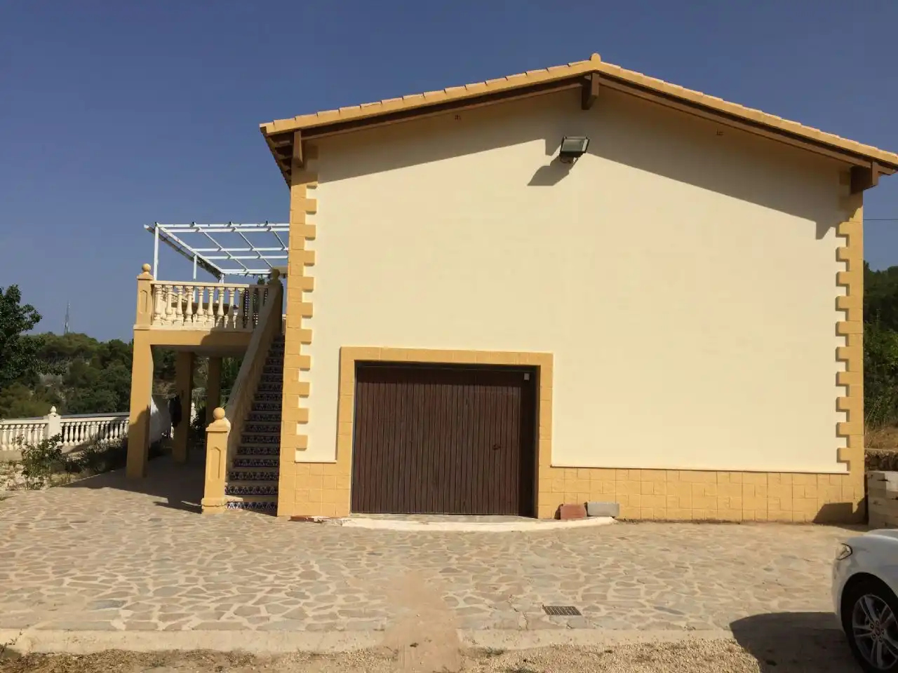 Vista exterior de Casa o chalet en venta en Polop con Aire acondicionado, Jardín privado y Terraza