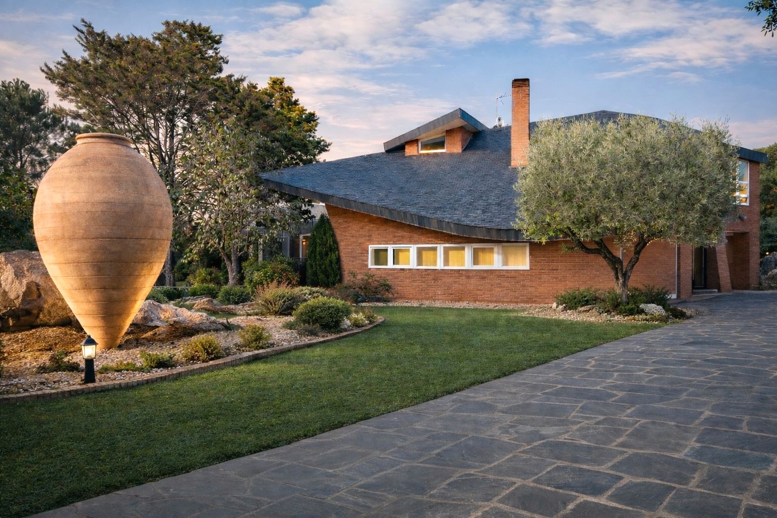 Exterior view of House or chalet for sale in Hoyo de Manzanares  with Private garden, Terrace and Swimming Pool