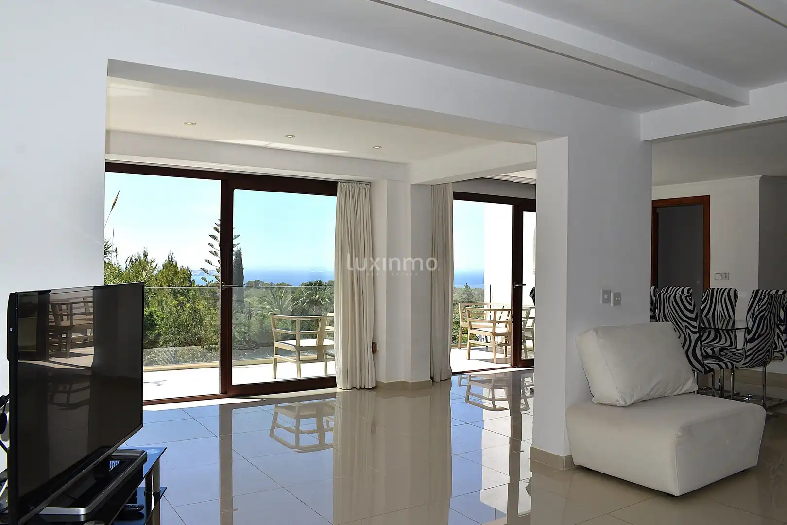 Sala de estar de Casa o chalet en venta en Sant Antoni de Portmany con Aire acondicionado, Terraza y Trastero