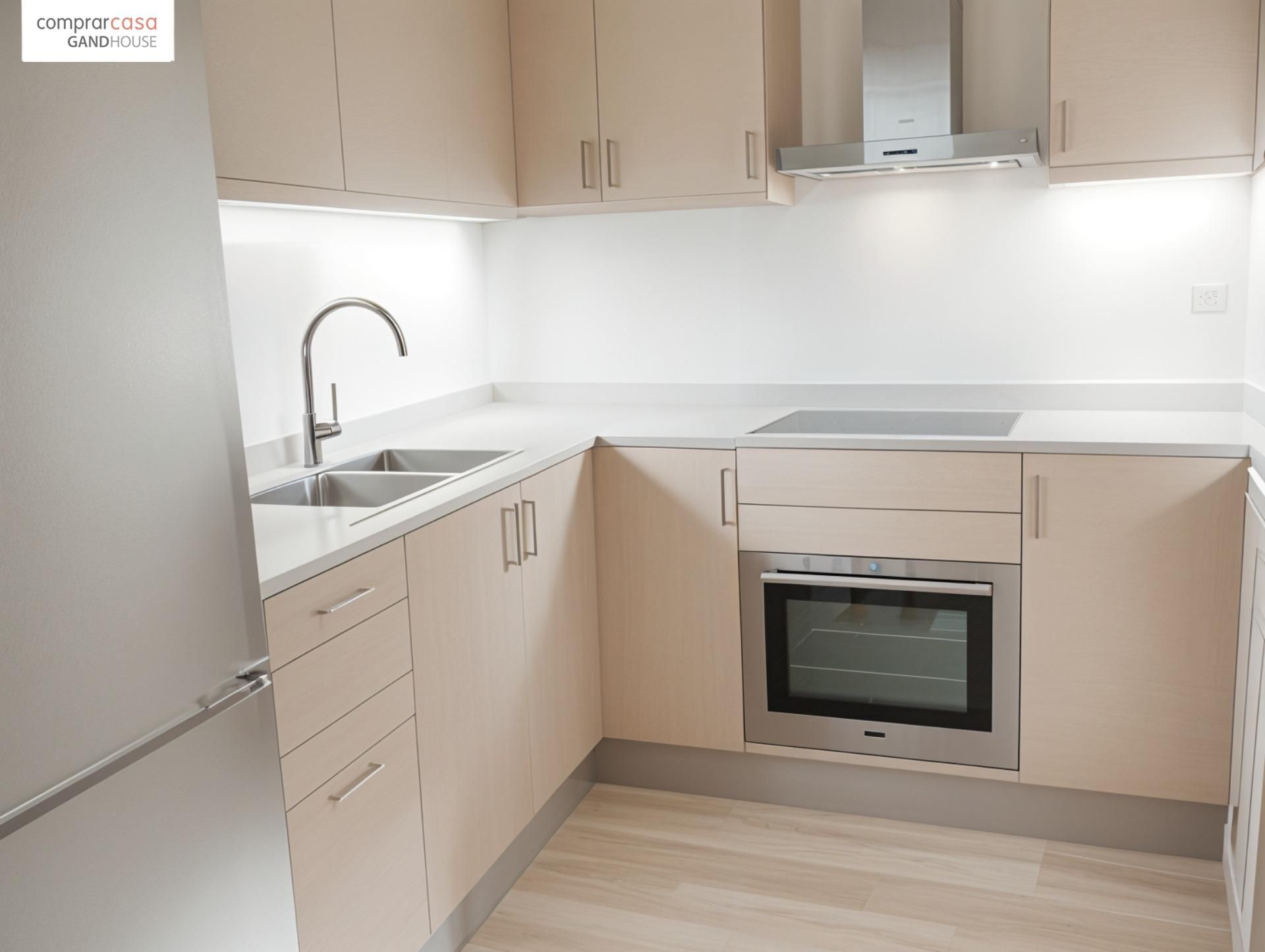 Kitchen of Flat for sale in Badalona  with Heating, Parquet flooring and Alarm