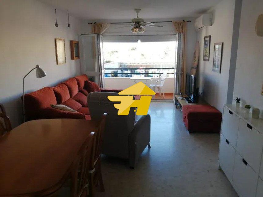 Living room of Flat to rent in Rincón de la Victoria  with Air Conditioner, Heating and Furnished