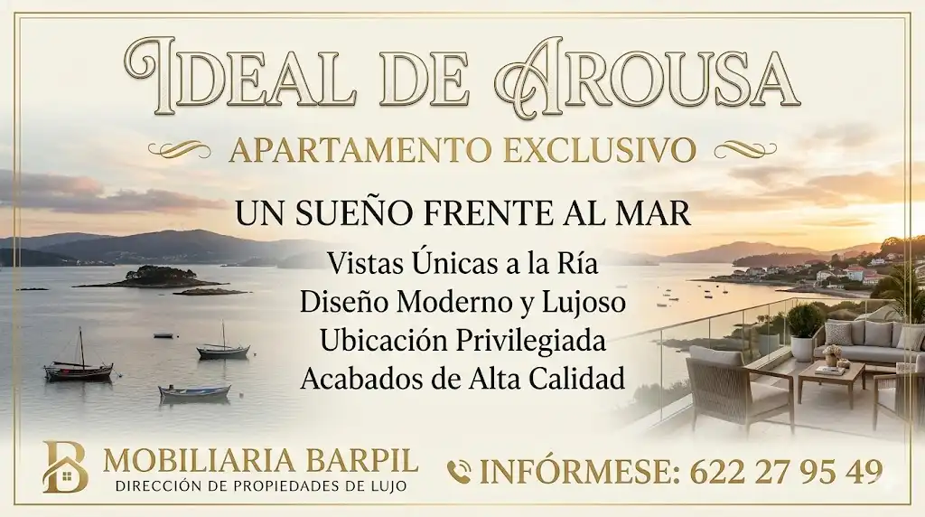 Dormitori de Apartament en venda en A Illa de Arousa  amb Calefacció, Jardí privat i Terrassa