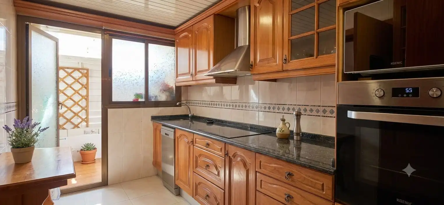 Kitchen of Flat for sale in Barcelona  with Air Conditioner and Heating
