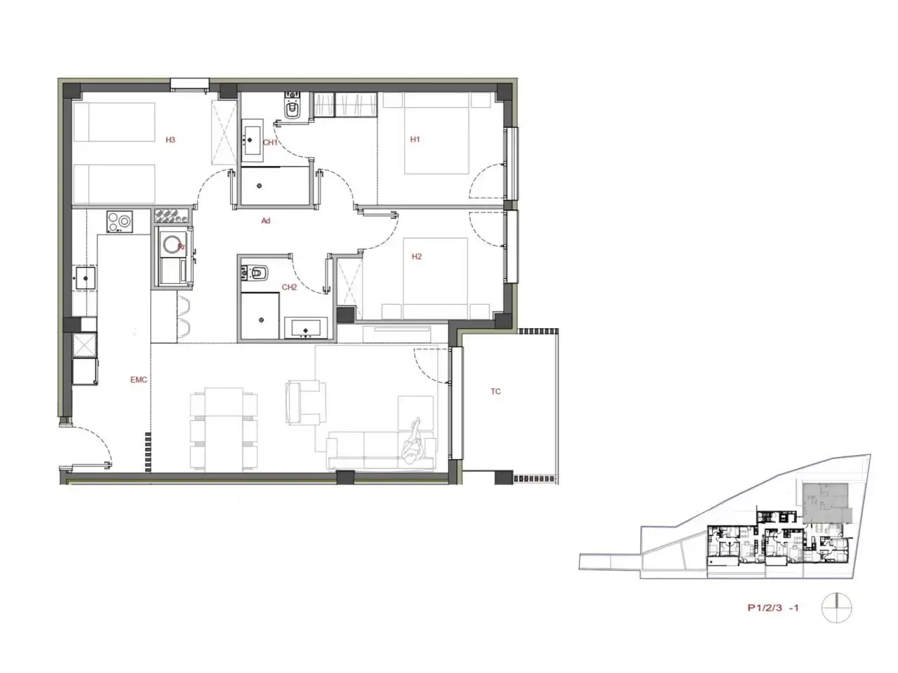 Flat with lift for sale in Avenida Pius XII, imagen 5
