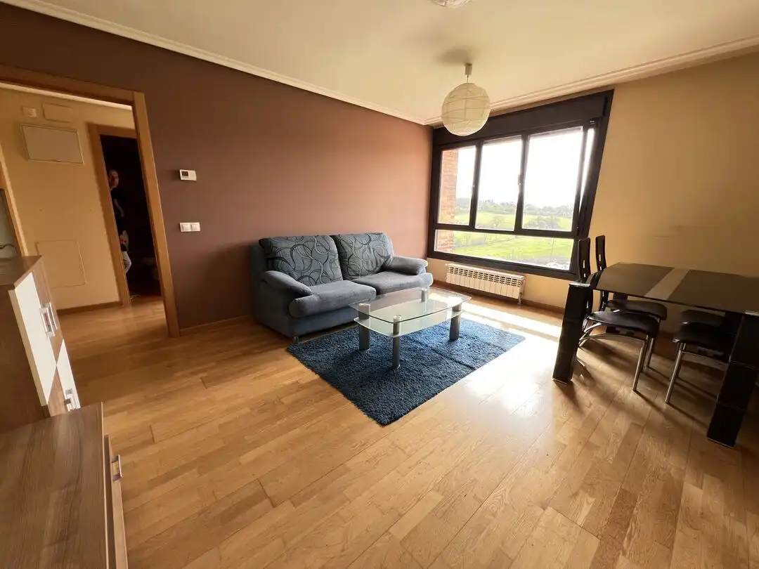 Sala d'estar de Pis en venda en Siero amb Calefacció, Jardí privat i Parquet