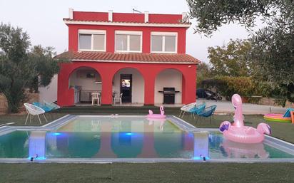 Swimming pool of House or chalet for sale in Badajoz Capital  with Air Conditioner and Swimming Pool