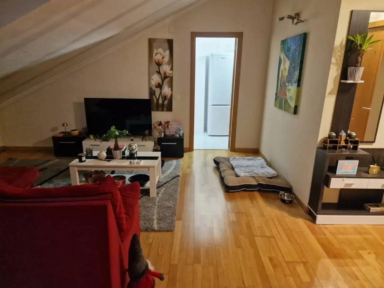 Living room of Attic for sale in San Cibrao das Viñas  with Heating, Parquet flooring and Storage room