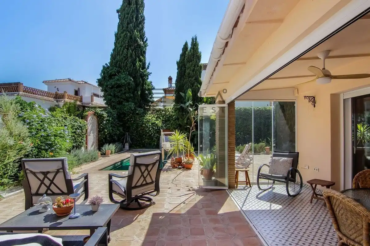 Terraza de Casa o chalet en venta en Mijas con Aire acondicionado, Terraza y Trastero
