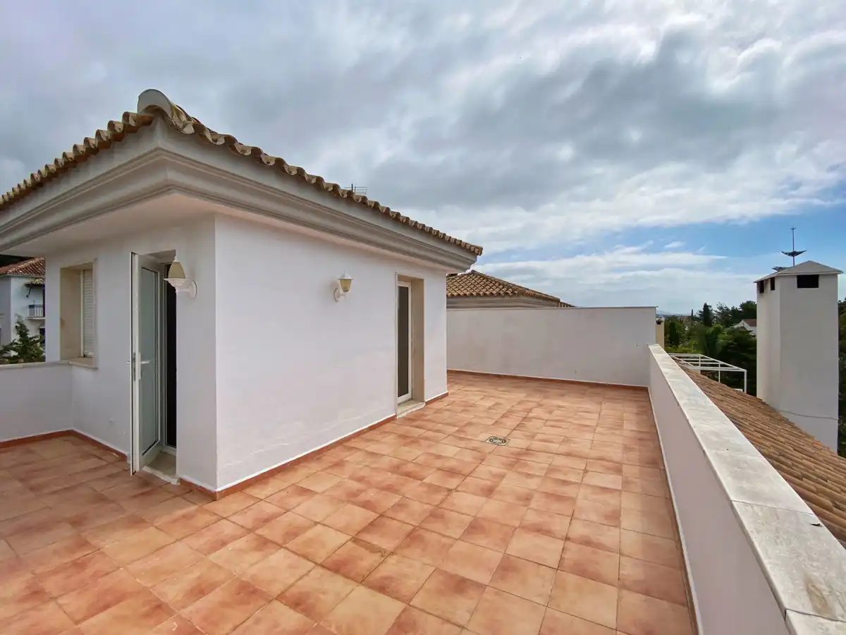 Terrace of Detached homes for rent in Marbella  with Air Conditioner, Private garden and Terrace