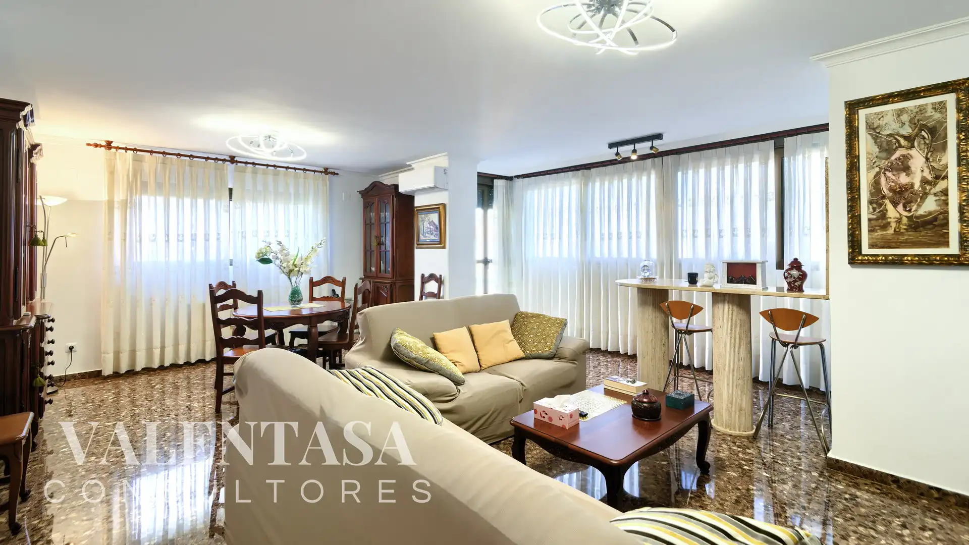 Sala de estar de Piso en venta en Valencia con Aire acondicionado, Calefacción y Amueblado