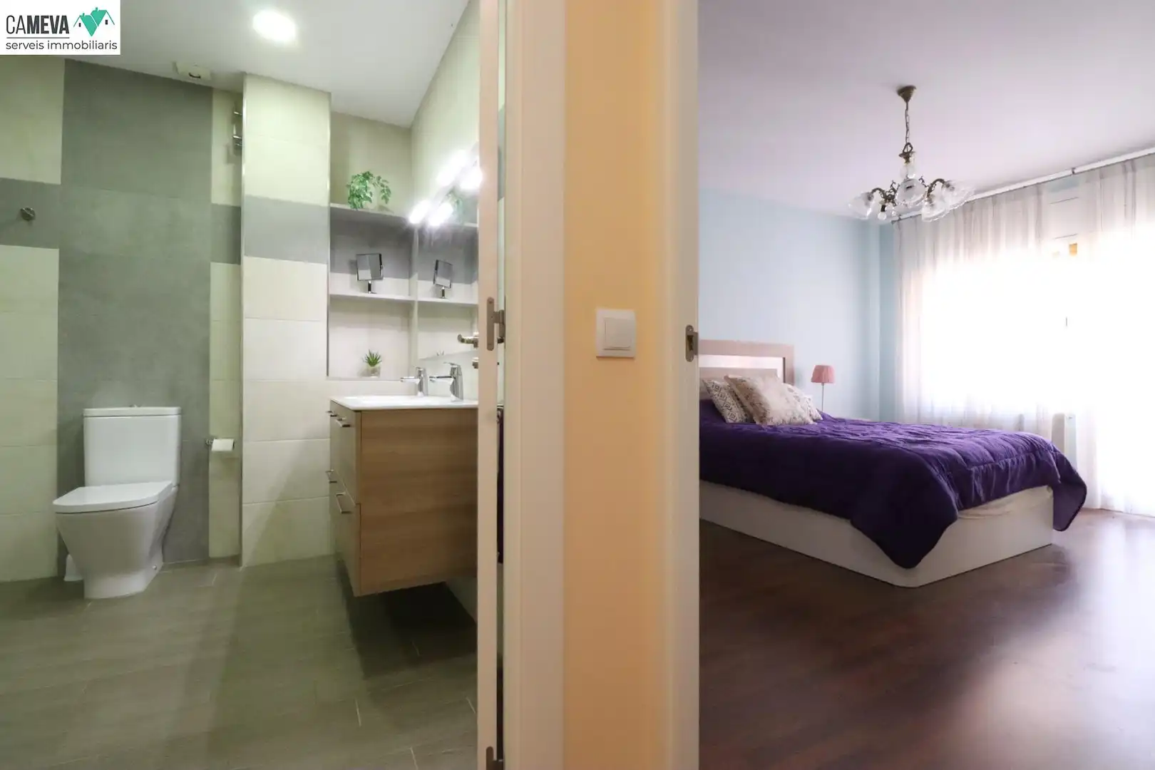 Bedroom of Flat for sale in Sabadell  with Heating, Parquet flooring and Terrace