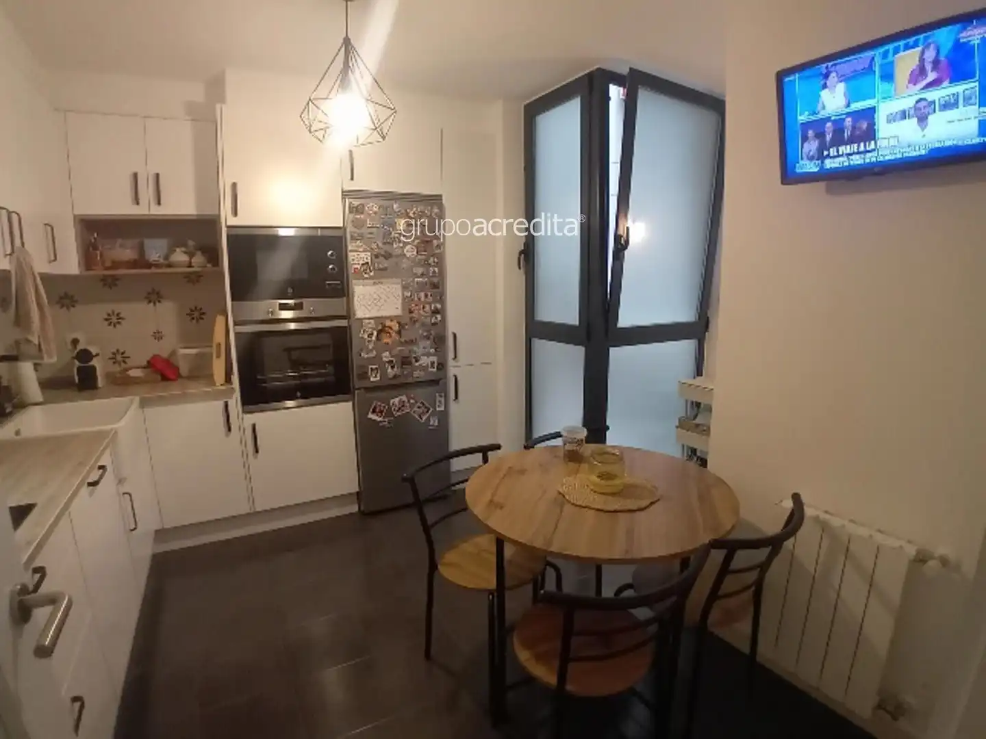 Kitchen of Flat for sale in Ames  with Heating, Parquet flooring and Terrace