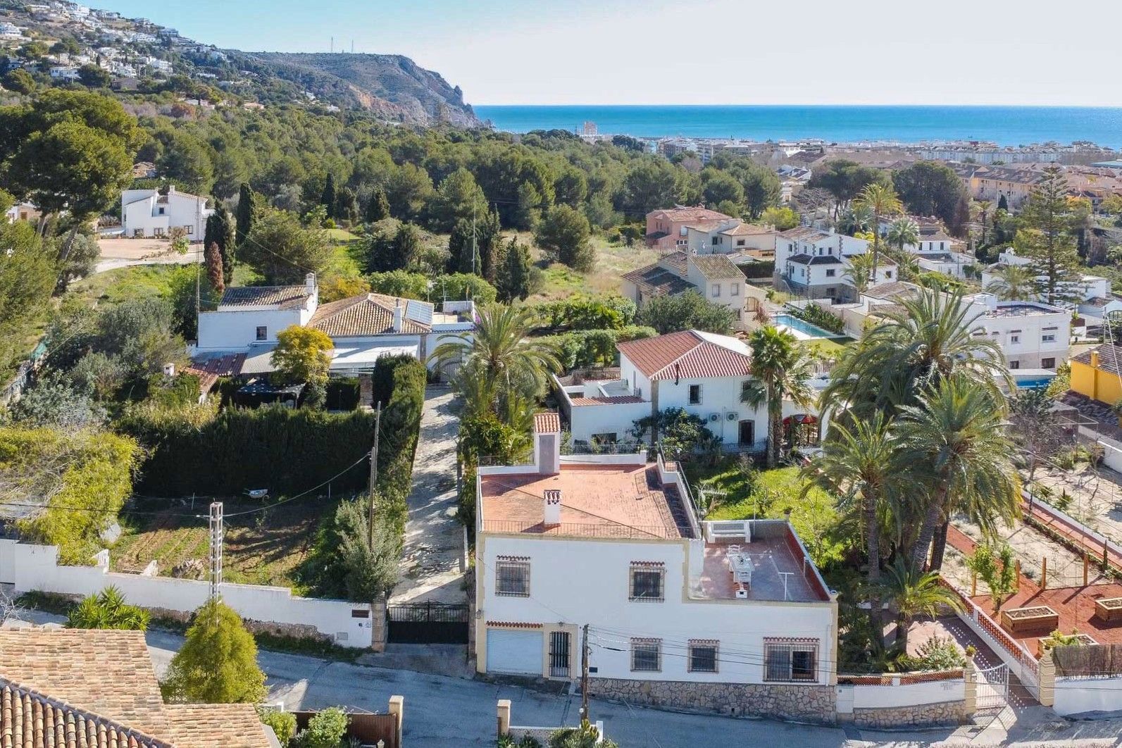 Vista exterior de Finca rústica en venda en Jávea / Xàbia amb Aire condicionat, Calefacció i Jardí privat