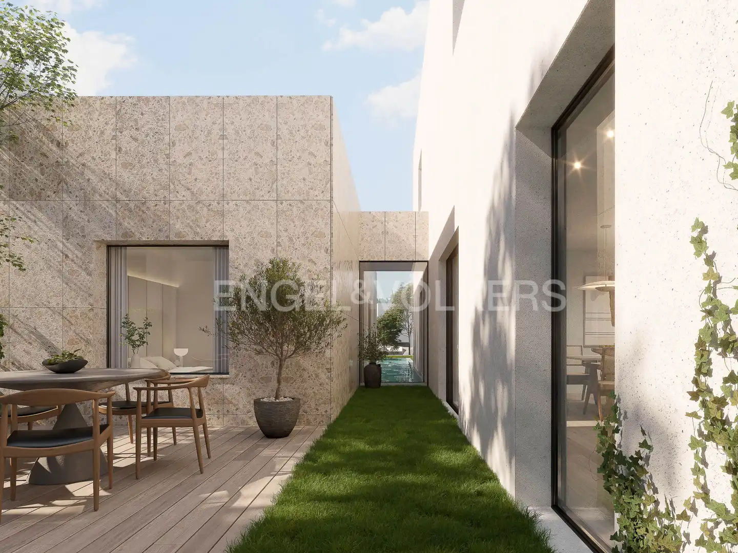 Terraza de Casa adosada en venta en Torrelodones con Aire acondicionado, Calefacción y Jardín privado